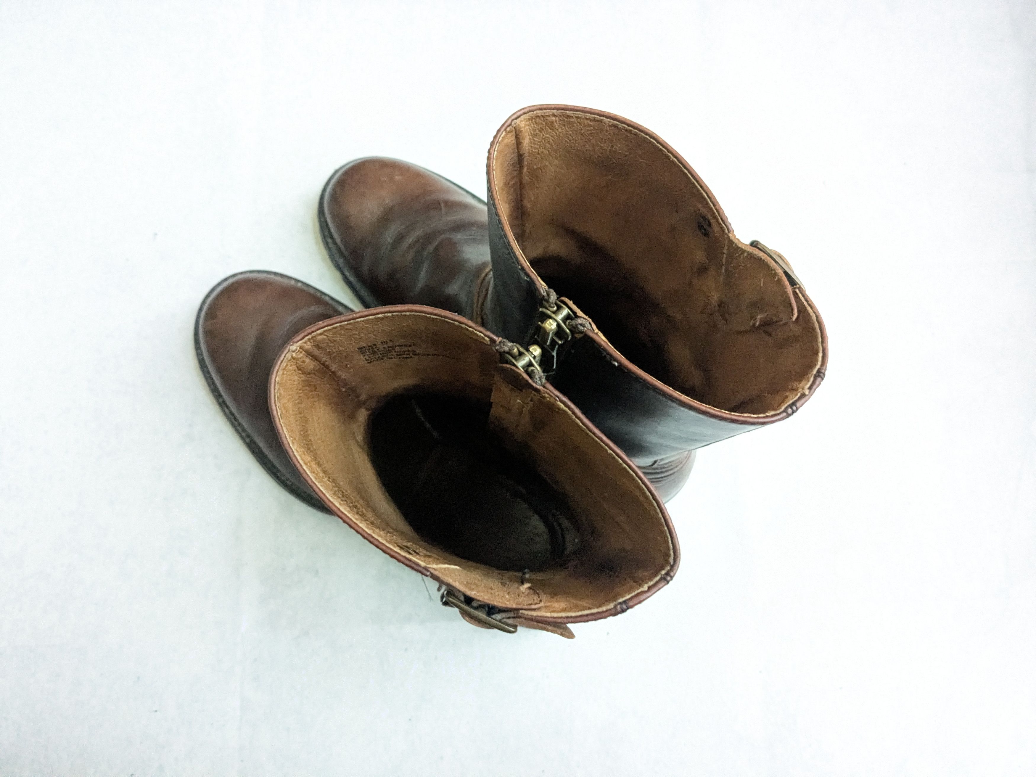 Frye Frye Engineer Boots Brown 10.5 Leather Buckle Size US 10.5 / EU 43-44 - 16 Thumbnail