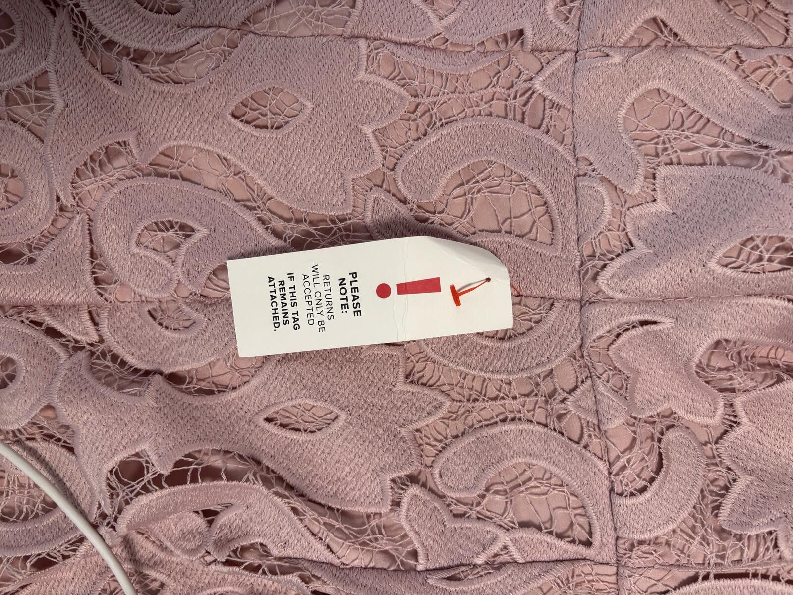 Bardo Bardot Pink Rose Lace Midi Dress Size XS Size XS / US 0-2 / IT 36-38 - 6 Thumbnail