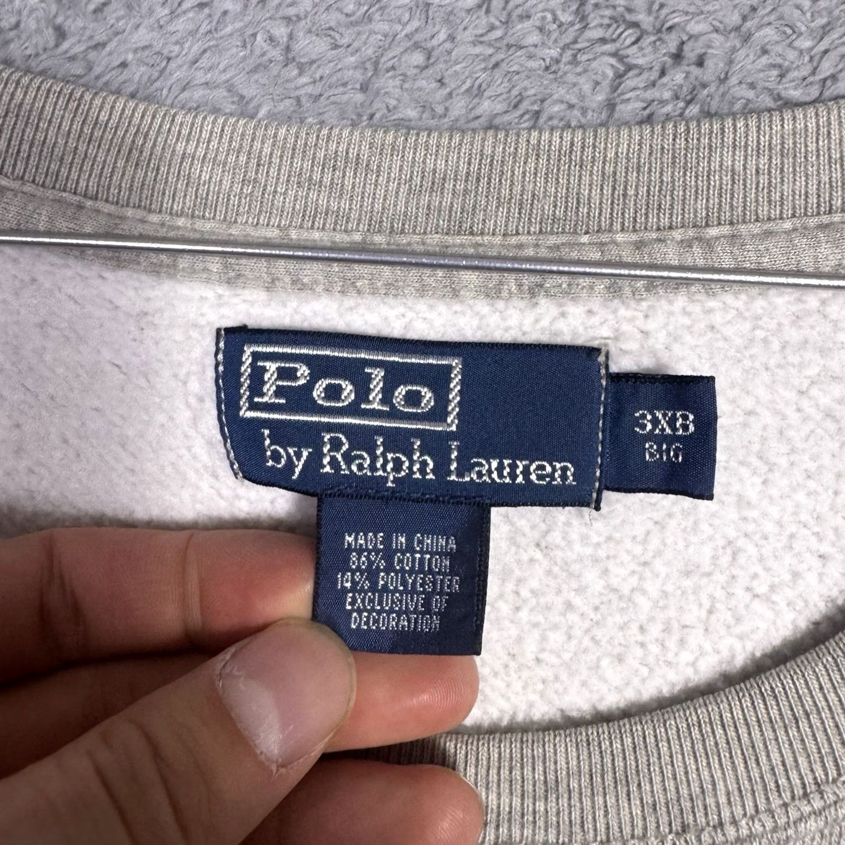 Polo Ralph Lauren VINTAGE Polo Ralph Lauren Sweatshirt Crewneck Pulllover Pony 3XB Big 3XL Mens Size US XXL / EU 58 / 5 - 6 Thumbnail