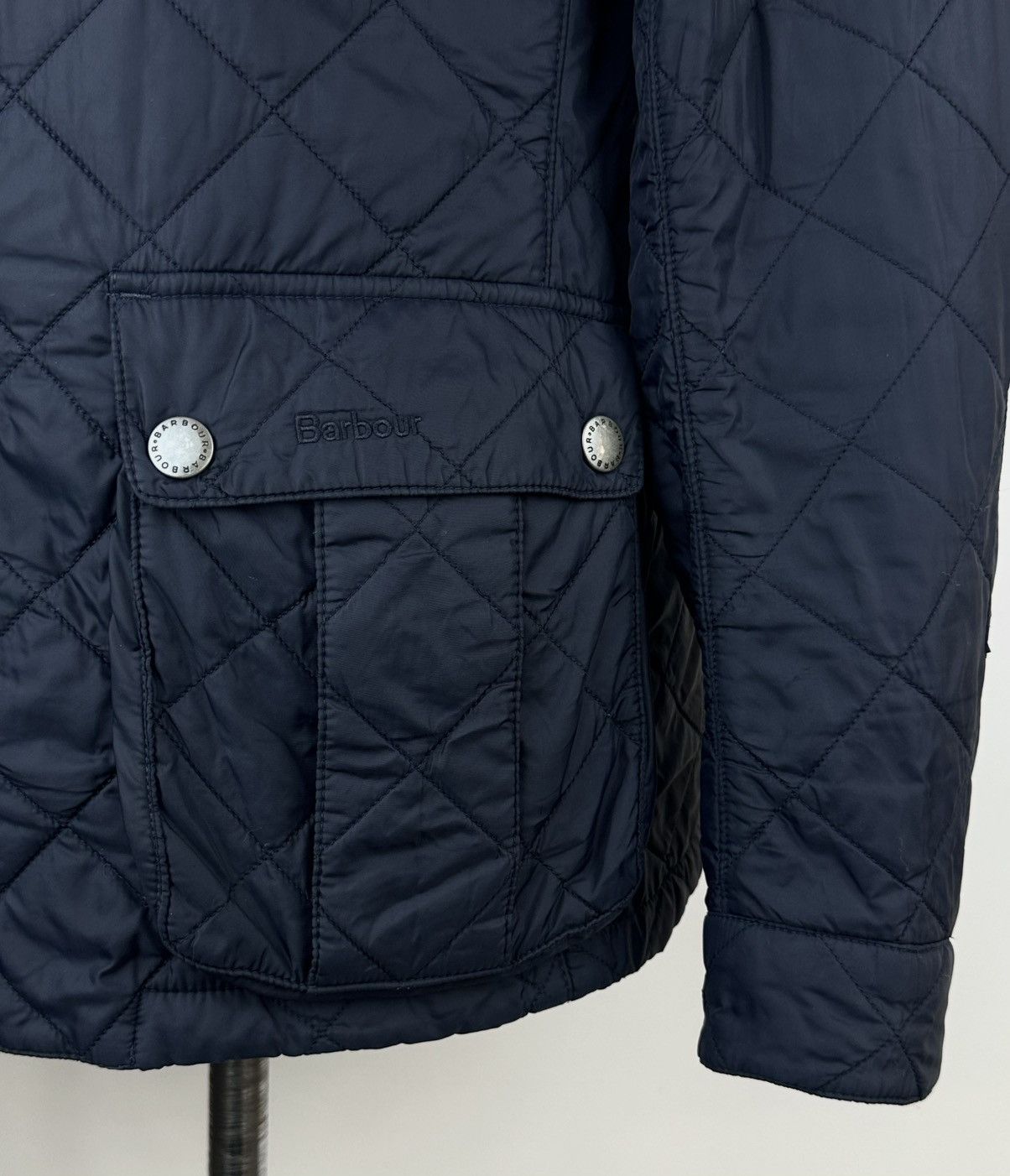 Barbour Barbour International Ariel Men’s Quilted Jacket Size L Navy Size US L / EU 52-54 / 3 - 4 Thumbnail