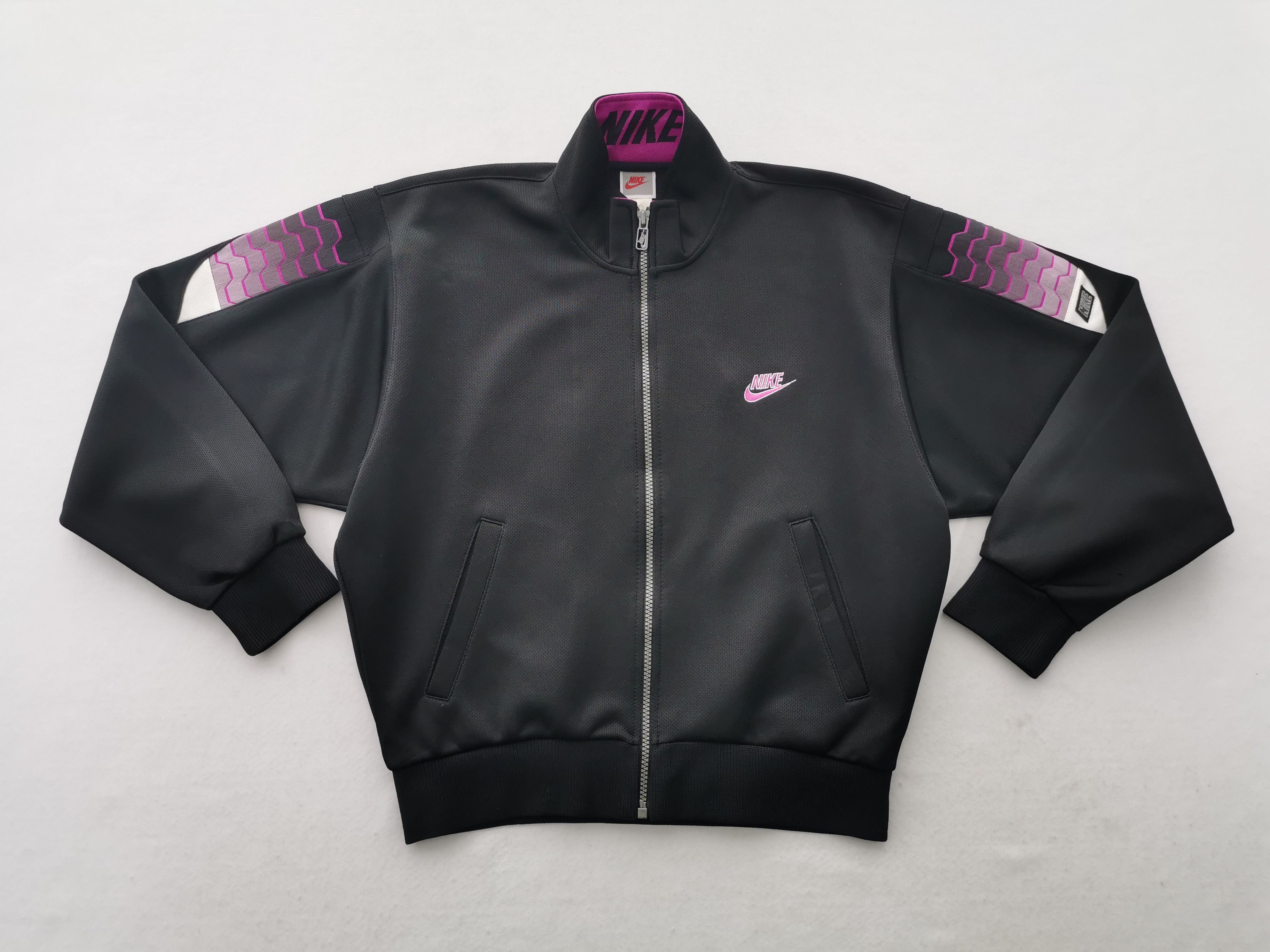 Nike Vintage 90s Nike Swoosh Track Top Jacket Made In Japan Size US S / EU 44-46 / 1 - 4 Thumbnail