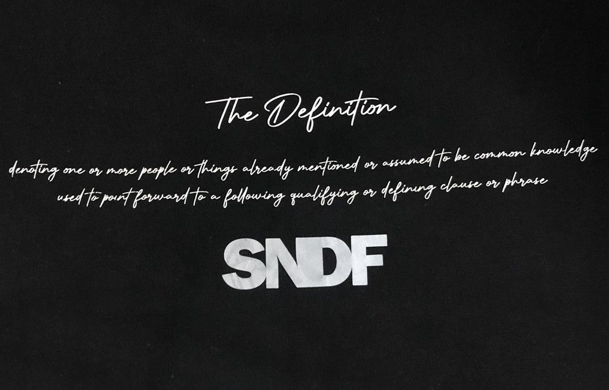 Vintage Vintage SNDF The Definition T-Shirt Size US M / EU 48-50 / 2 - 6 Thumbnail
