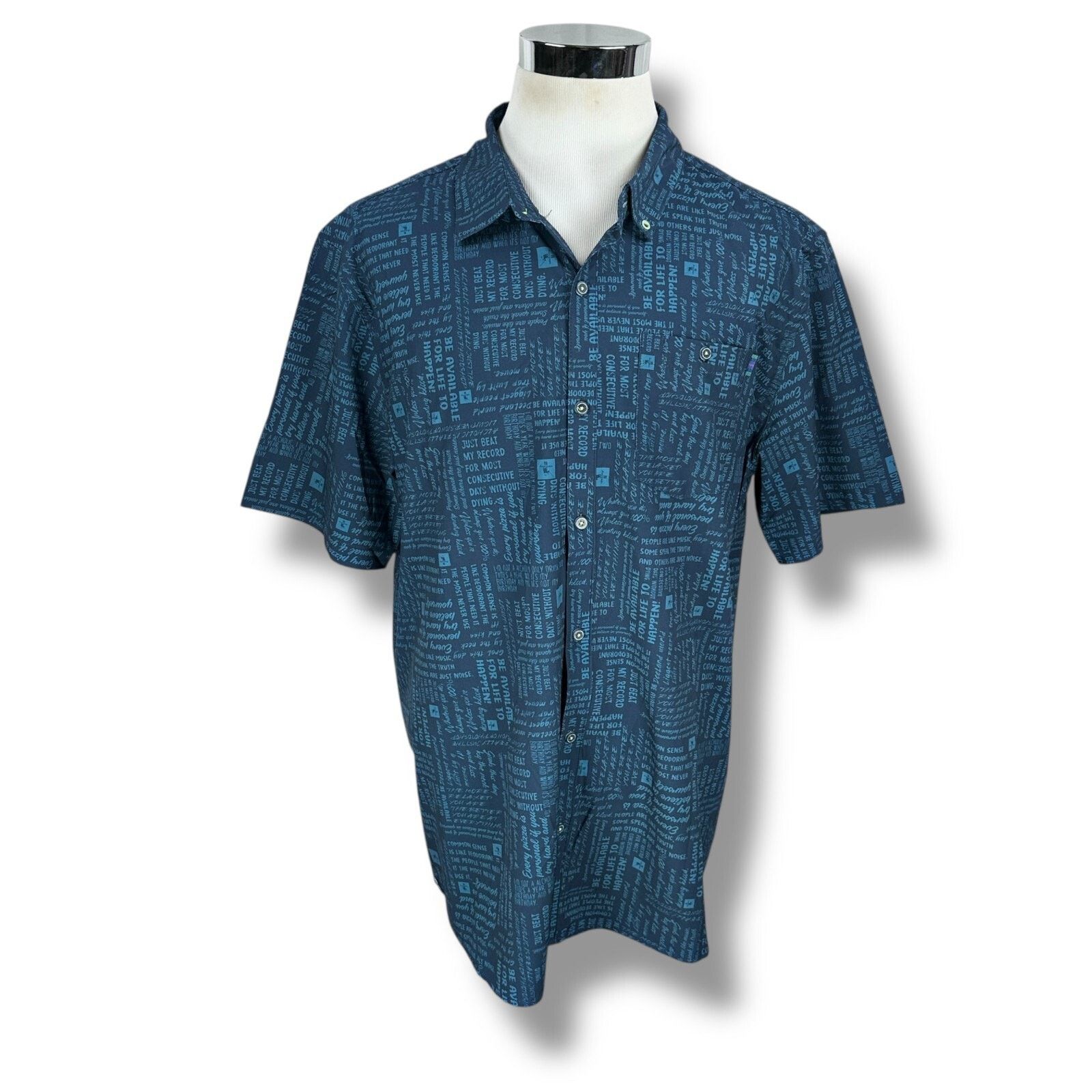 Other William Murray Shirt Men’s XXL Blue Short Sleeve Button Up Size US XXL / EU 58 / 5 - 1 Thumbnail