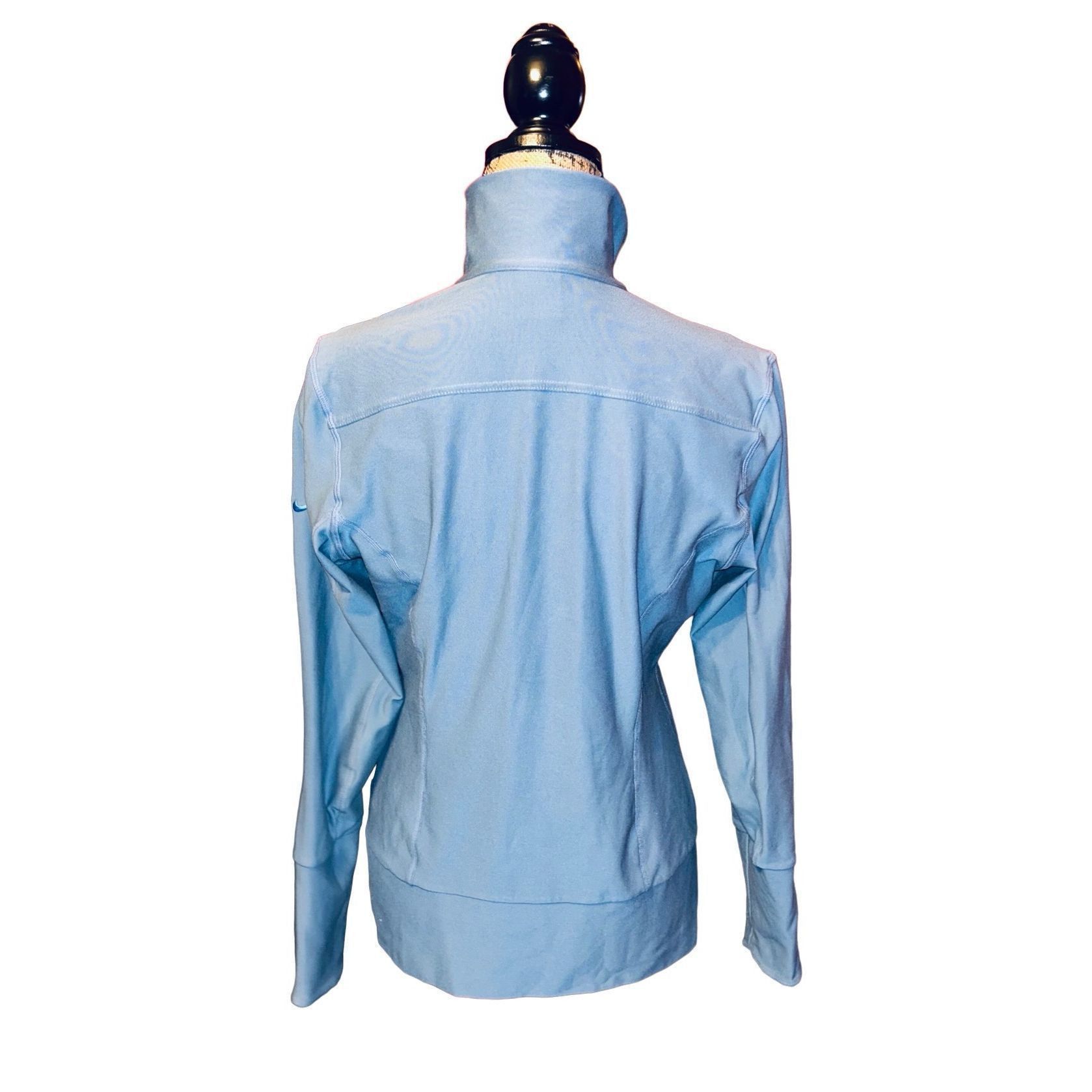 Nike Nike Fit Dry Full Zip Jacket Womens Size Medium Blue Stretch Size M / US 6-8 / IT 42-44 - 3 Thumbnail