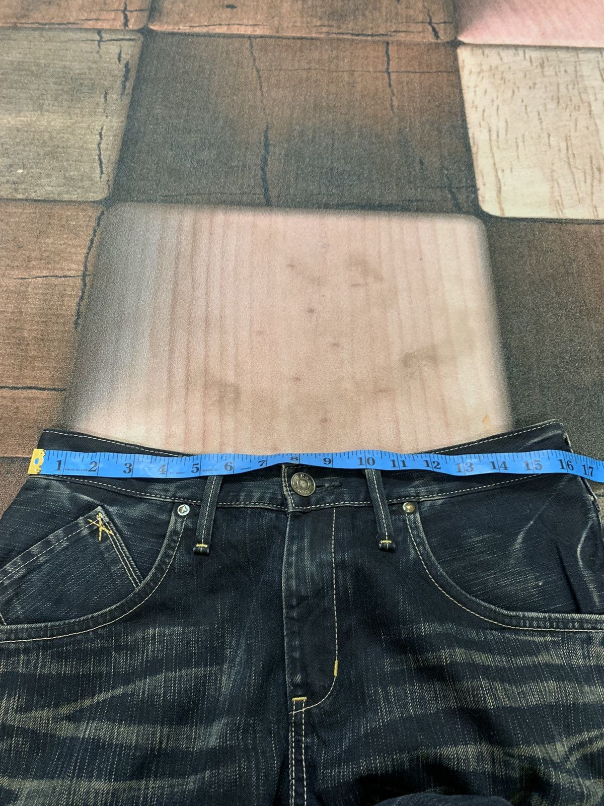 Japanese Brand EDWIN rusty mud wash curve twist jeans i6w9 style Size US 31 - 16 Thumbnail