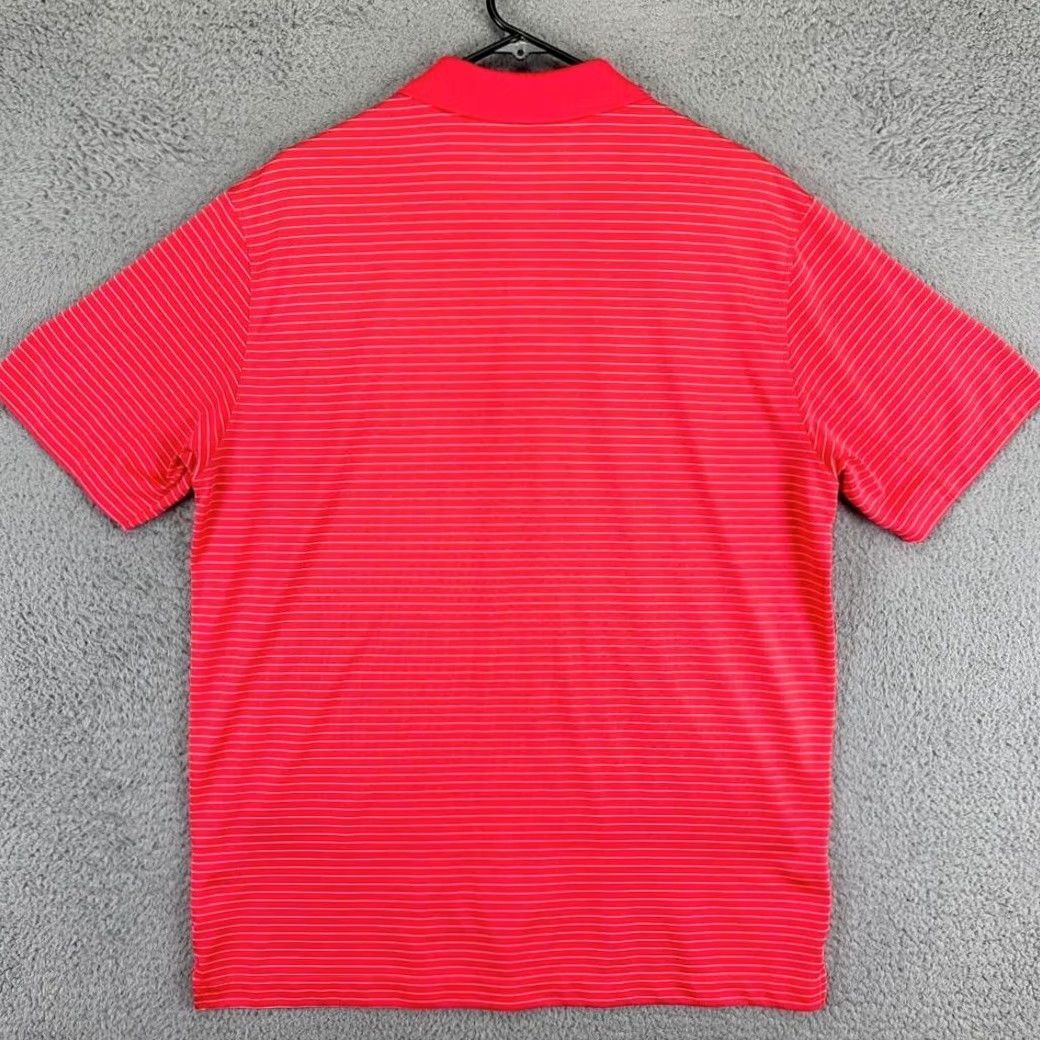 Nike Nike Golf Shirt Polo Men L Red Striped Tour Performance Dri-Fit Stretch Flex Size US L / EU 52-54 / 3 - 2 Thumbnail