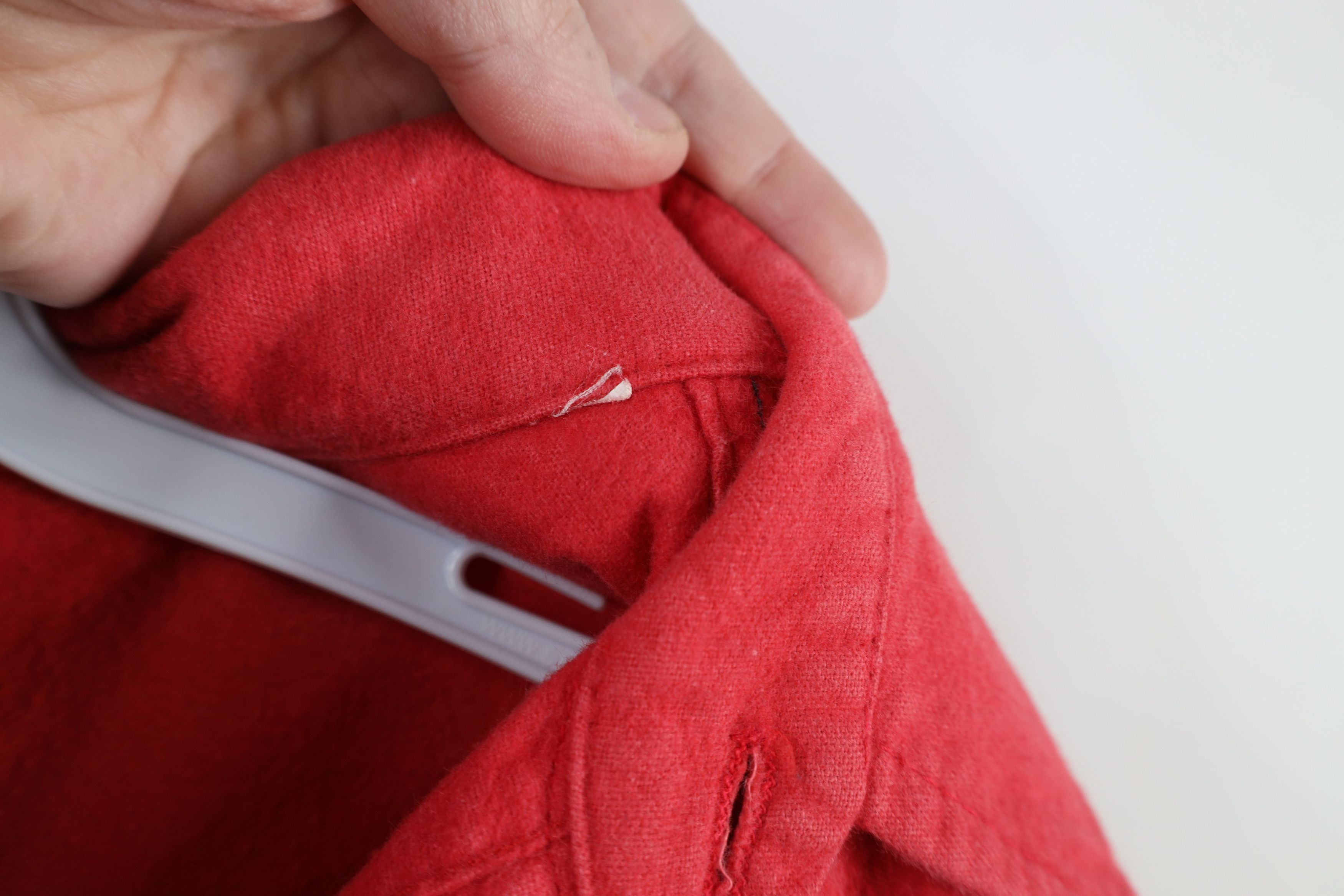 FiveBrother × Vintage Vintage 90s Five Brother Chamois Cloth Button Shirt Red USA Size US XXL / EU 58 / 5 - 10 Thumbnail