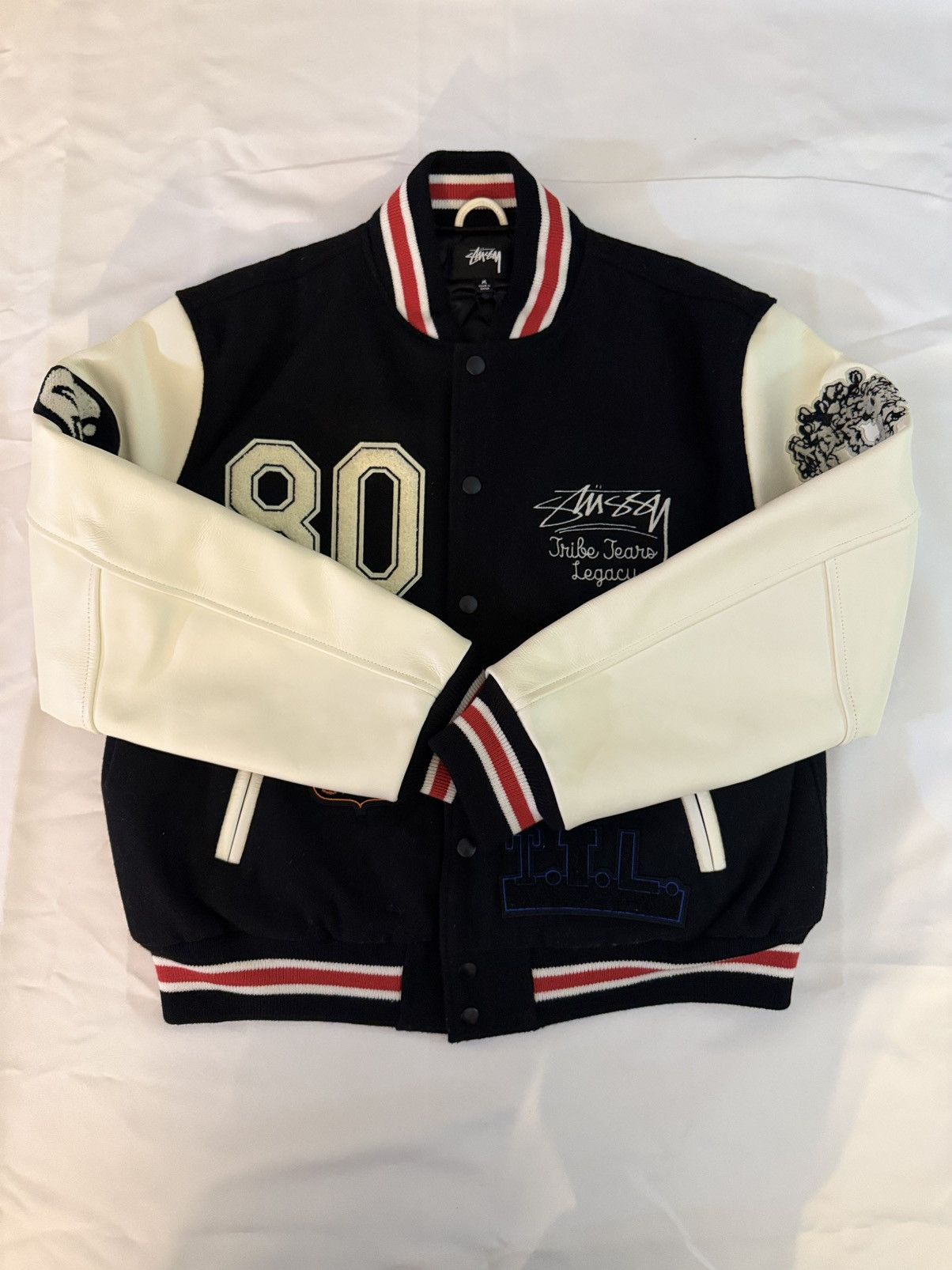 STÜSSY x Our Legacy スタジャン ベースボールジャケットXL Stussy TTL Varsity Jacket Denim Tears x Our Legacy | eBay