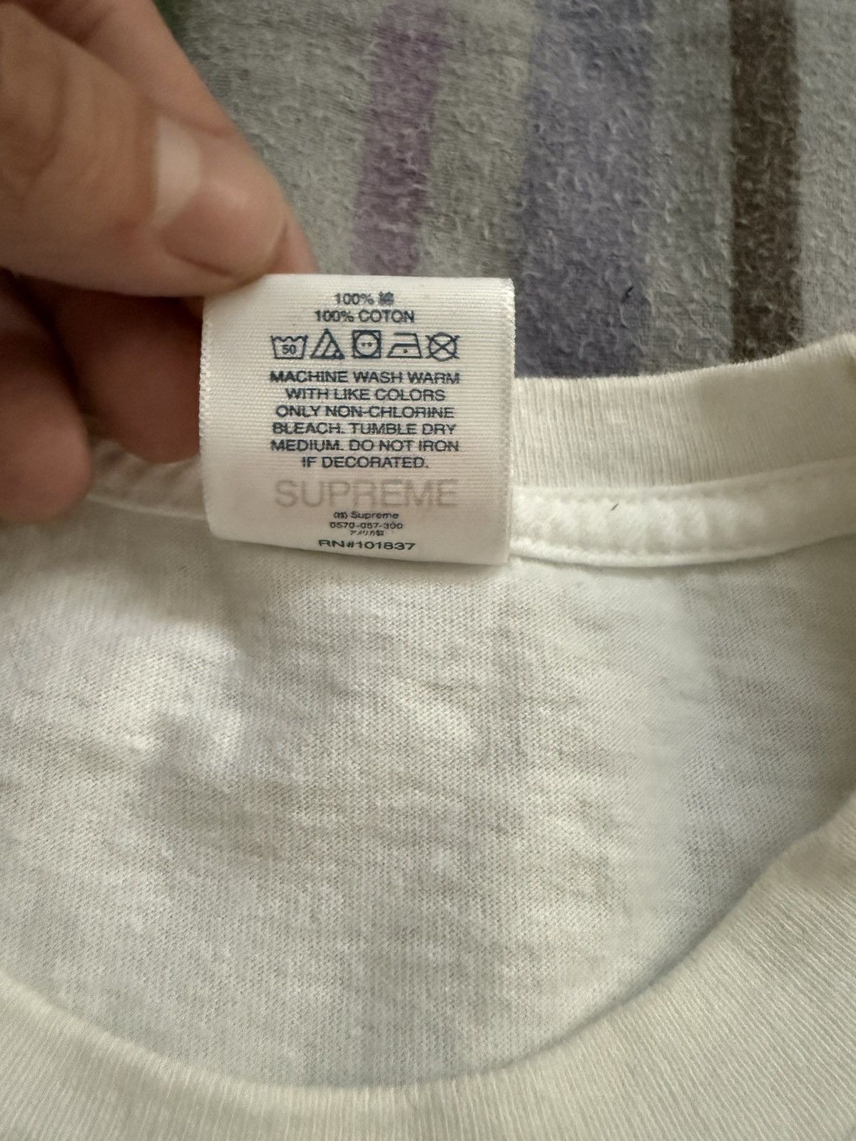Supreme Supreme White Slap Tee | Size Small Size US S / EU 44-46 / 1 - 4 Thumbnail