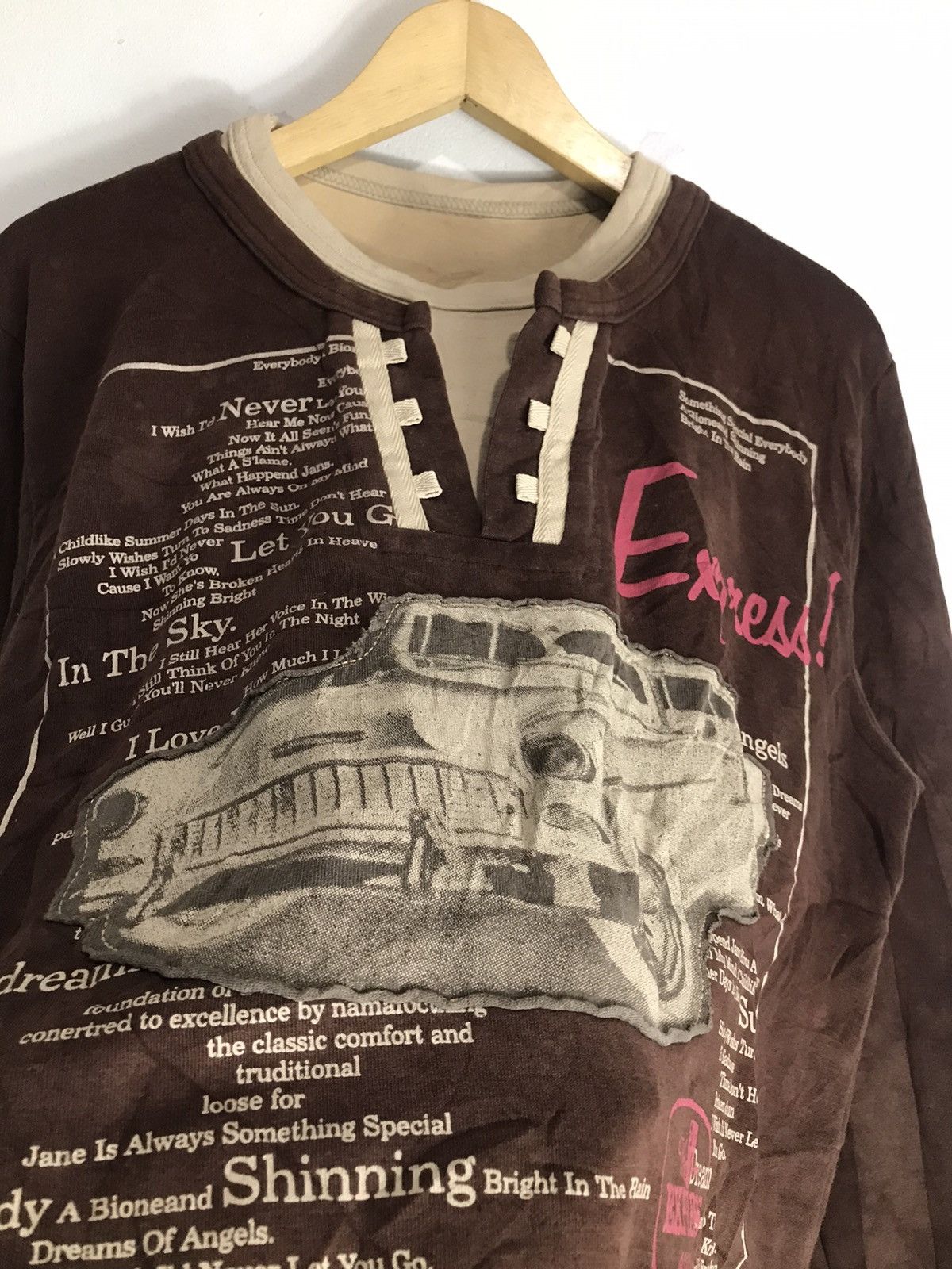 Hysteric Glamour Undefined Poem long sleeve double layer Size US L / EU 52-54 / 3 - 6 Thumbnail