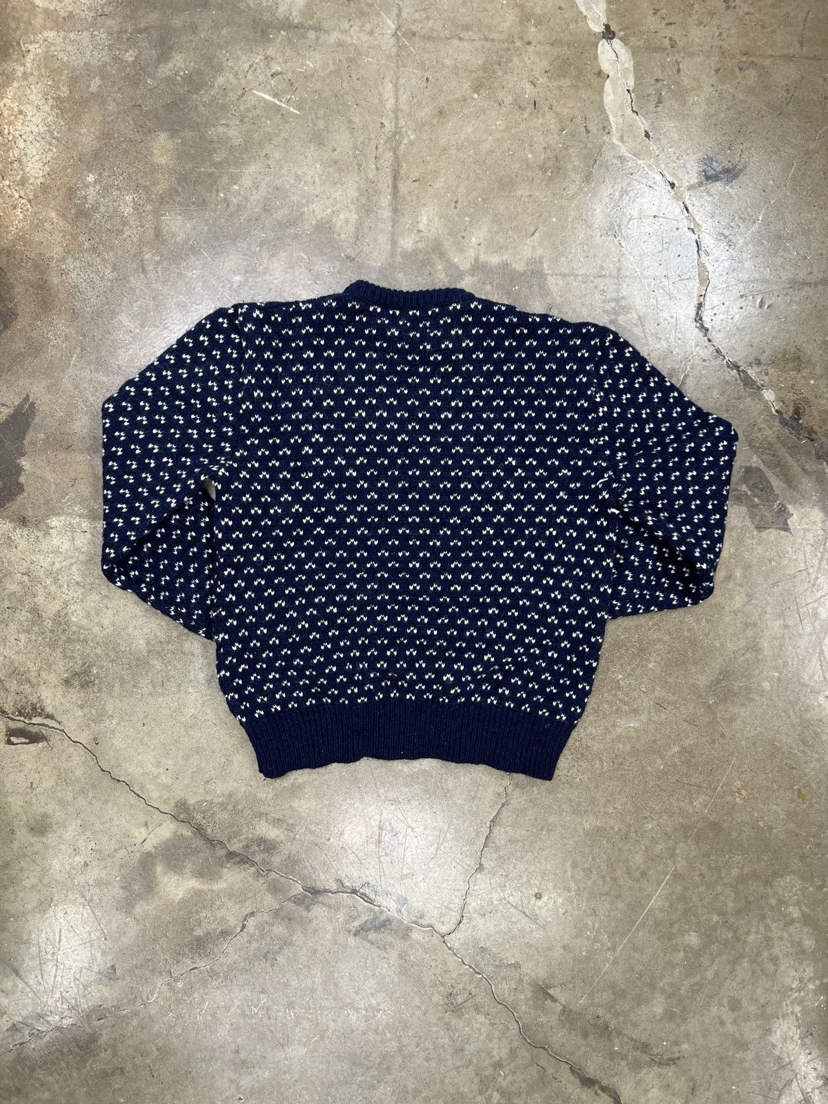 Vintage Vintage 90s Knit Patterned Ribbed Collar Sweater Large Size US L / EU 52-54 / 3 - 4 Thumbnail