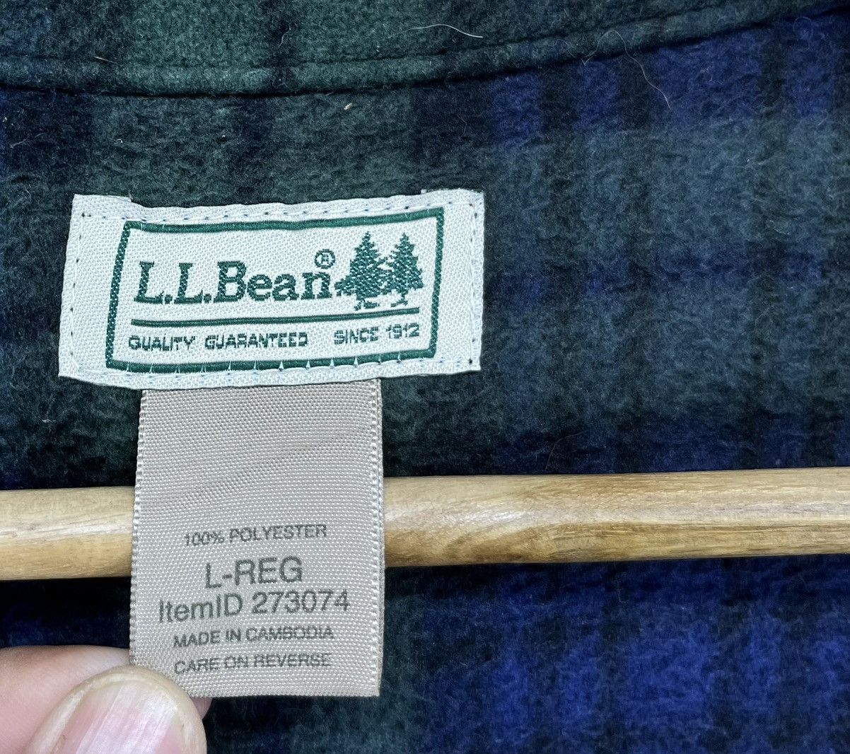 Flannel Vintage L.L. Bean Shadows Plaid Shirts Button Up Flannel Size US L / EU 52-54 / 3 - 6 Thumbnail