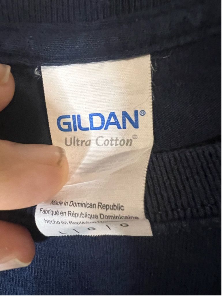 Gildan Men's Gildan T-shirt Size L Navy Blue Faith Graphic Tee Size US L / EU 52-54 / 3 - 2 Thumbnail