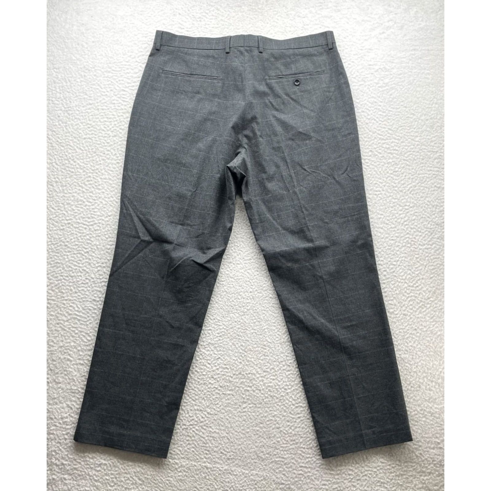J.Crew J. Crew Thompson Dress Pants 38x30 Gray Glen Plaid Stretch Classic Size US 38 / EU 54 - 6 Thumbnail