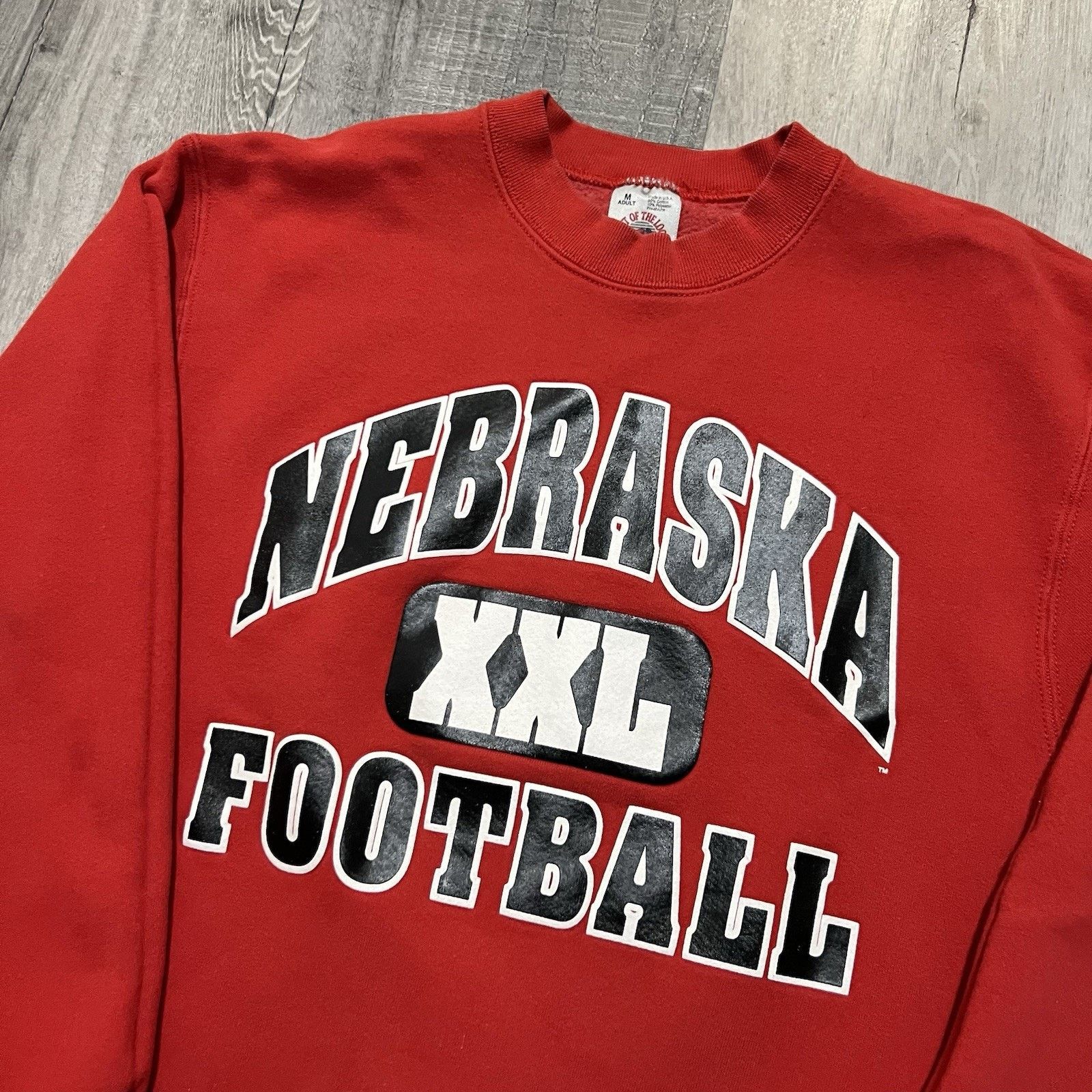 Fruit Of The Loom VTG Nebraska Cornhuskers College Red 90s Huskers Crewneck Size US M / EU 48-50 / 2 - 2 Thumbnail