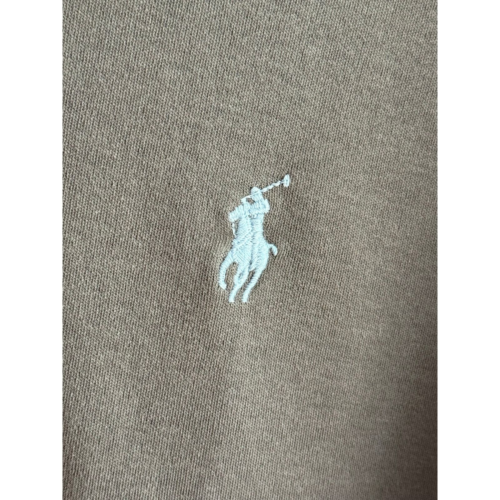 Polo Ralph Lauren Polo Ralph Lauren Gray Polo Shirt Men's Light Blue Pony - Lg Size US M / EU 48-50 / 2 - 2 Thumbnail