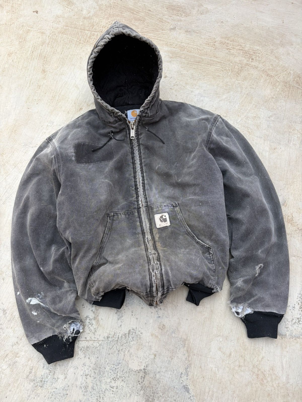 Carhartt Vintage Sunfaded Distressed Carhartt Active Jacket J81 ONX Size US L / EU 52-54 / 3 - 5 Thumbnail