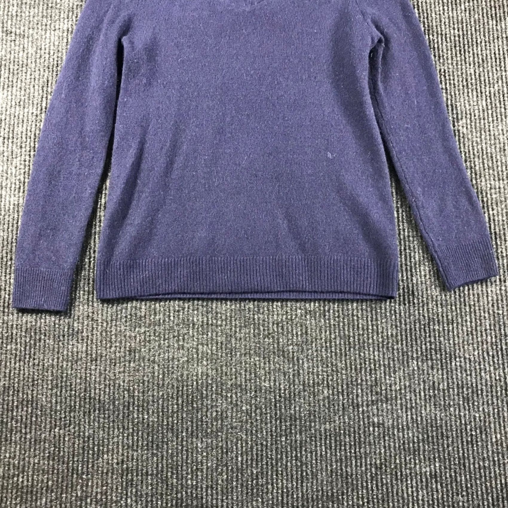 Vintage 41 Hawthorn Womens V-Neck Long Sleeve Knit Pullover Sweater Blue Size XS Size XS / US 0-2 / IT 36-38 - 3 Thumbnail