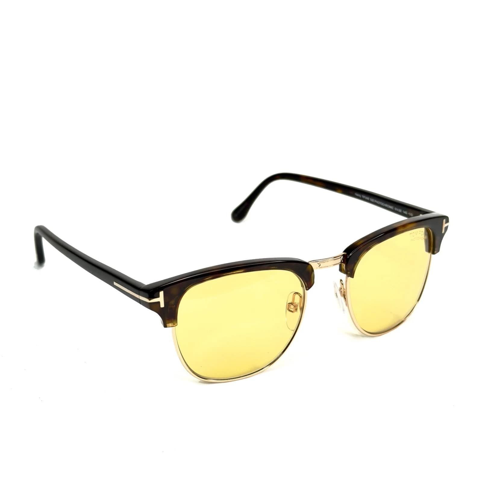 Tom Ford TOM FORD HENRY TF248 52E Brown Yellow 248 FT0248 Size ONE SIZE - 10 Thumbnail