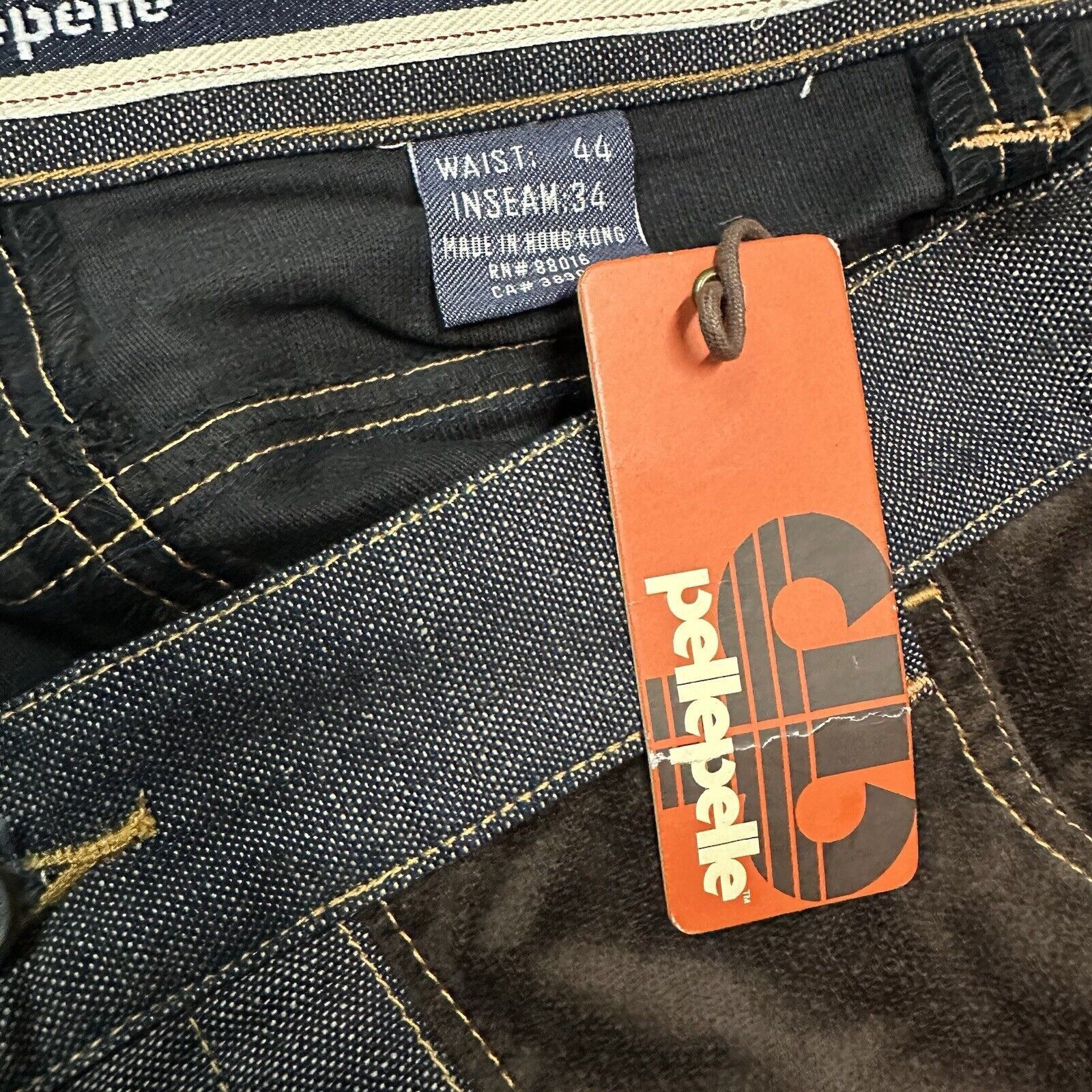 JNCO × Pelle Pelle × Southpole NWT Vintage Pelle Pelle Baggy Patchwork Pants 44x34 NEW Size US 44 / EU 60 - 8 Thumbnail