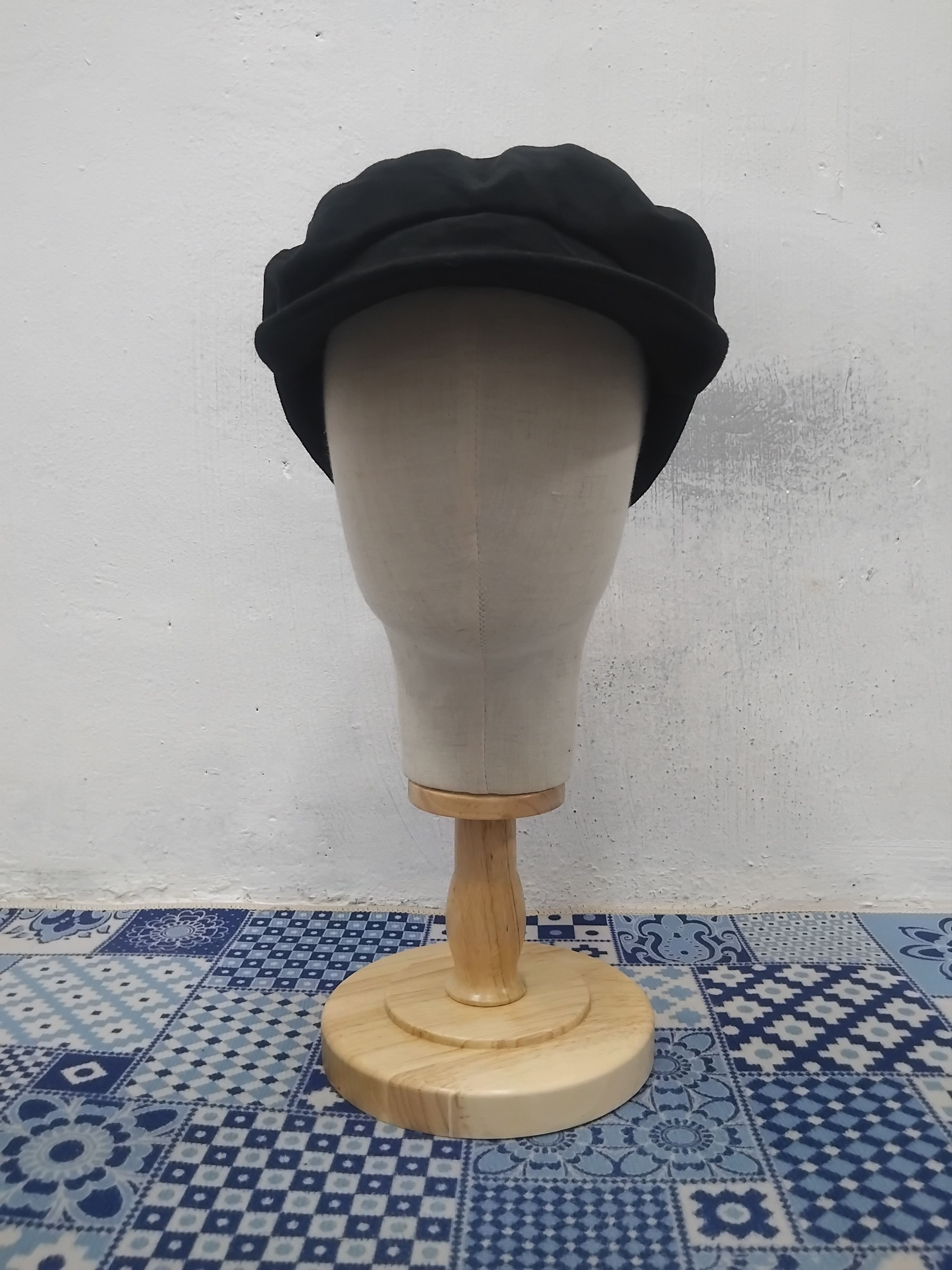 Japanese Brand Vi's black colour captain hat Size 38 - 4 Thumbnail