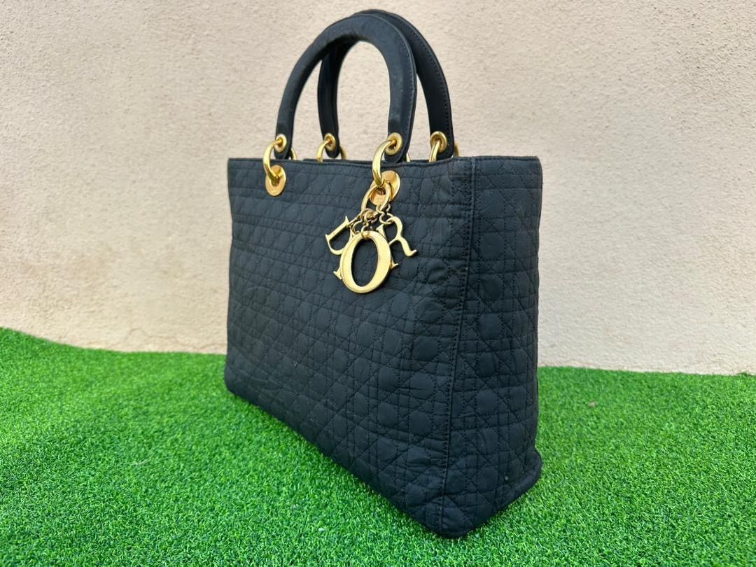 Dior Auth Christian Dior Lady Dior Quilted Nylon Cannage Size ONE SIZE - 5 Thumbnail