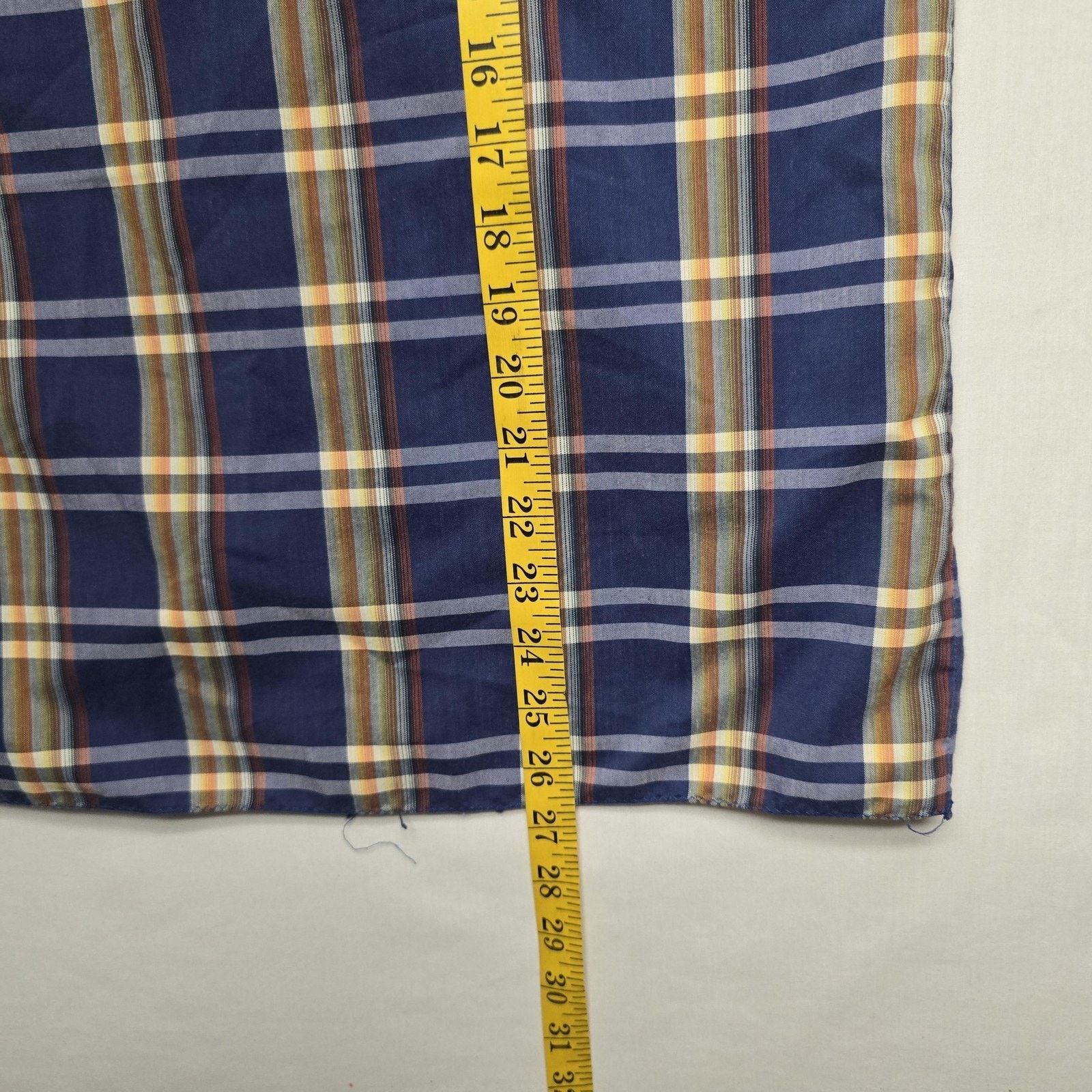 Vintage Vintage Plaid Shirt M Blue Yellow Wide Collar Button Up Size L / US 10 / IT 46 - 9 Thumbnail