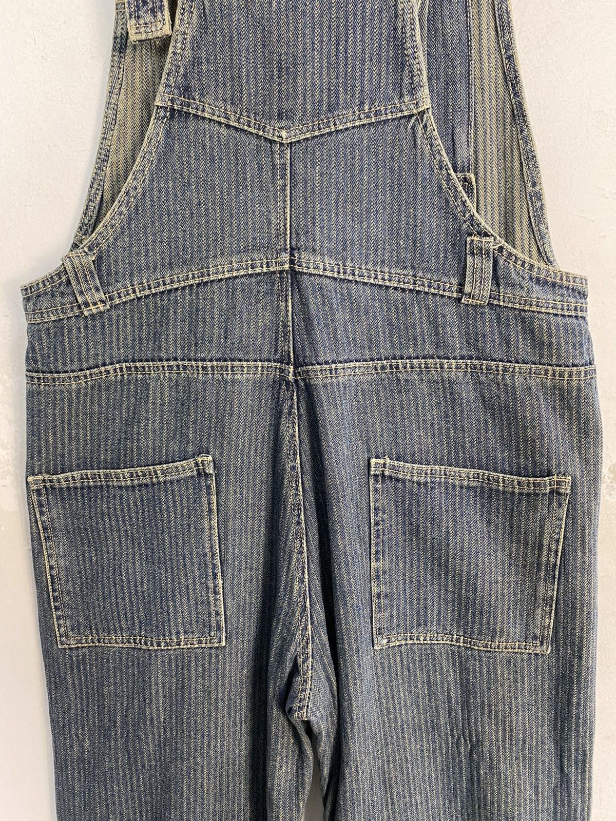 PPFM PPFM Bib Overall Striped Twill Double Knee Denim Size 34 Size US 34 / EU 50 - 5 Thumbnail