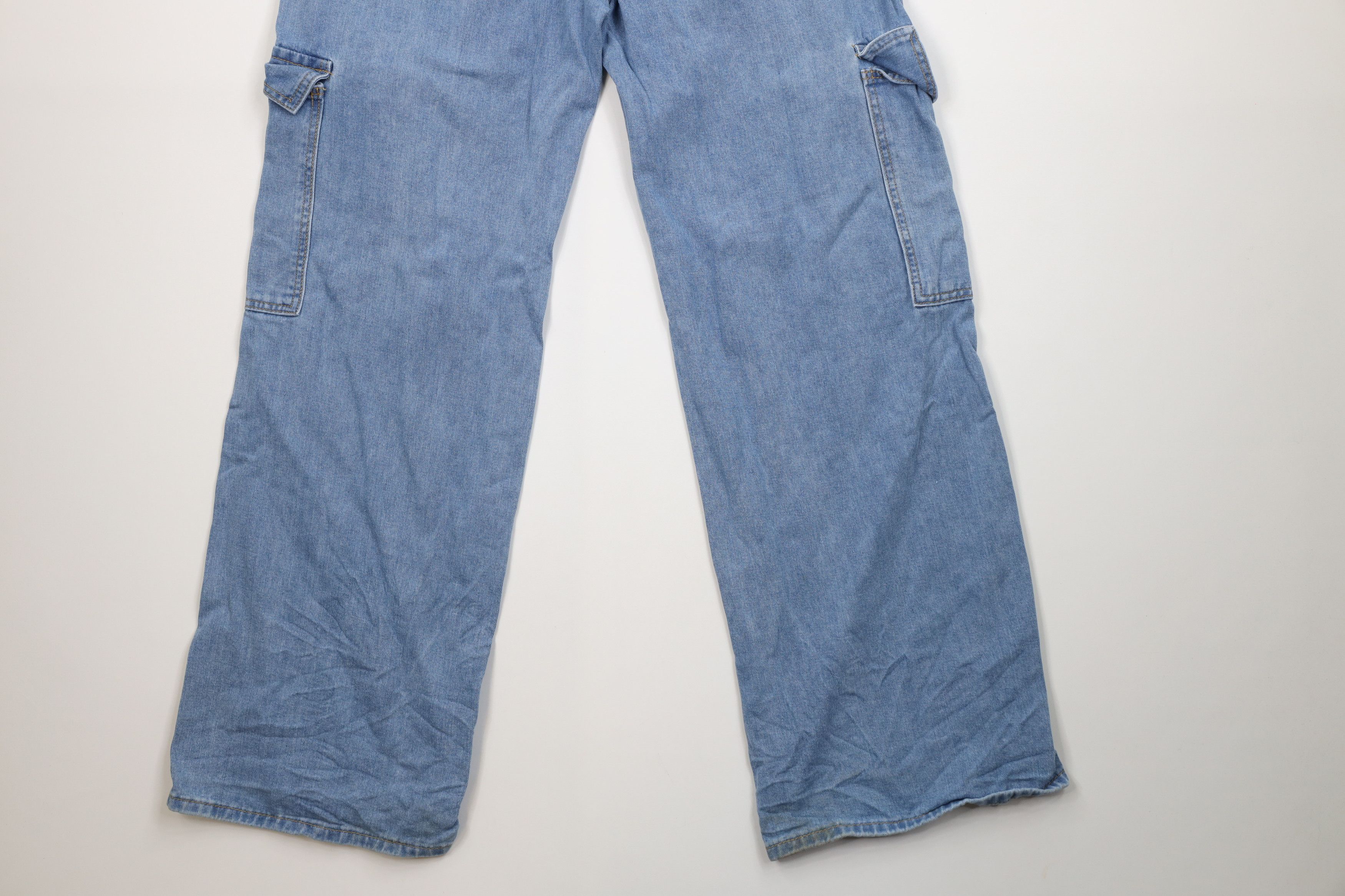 Vintage Vintage 90s Y2K Streetwear Wide Leg Skateboard Cargo Jeans Size US 32 / EU 48 - 12 Thumbnail