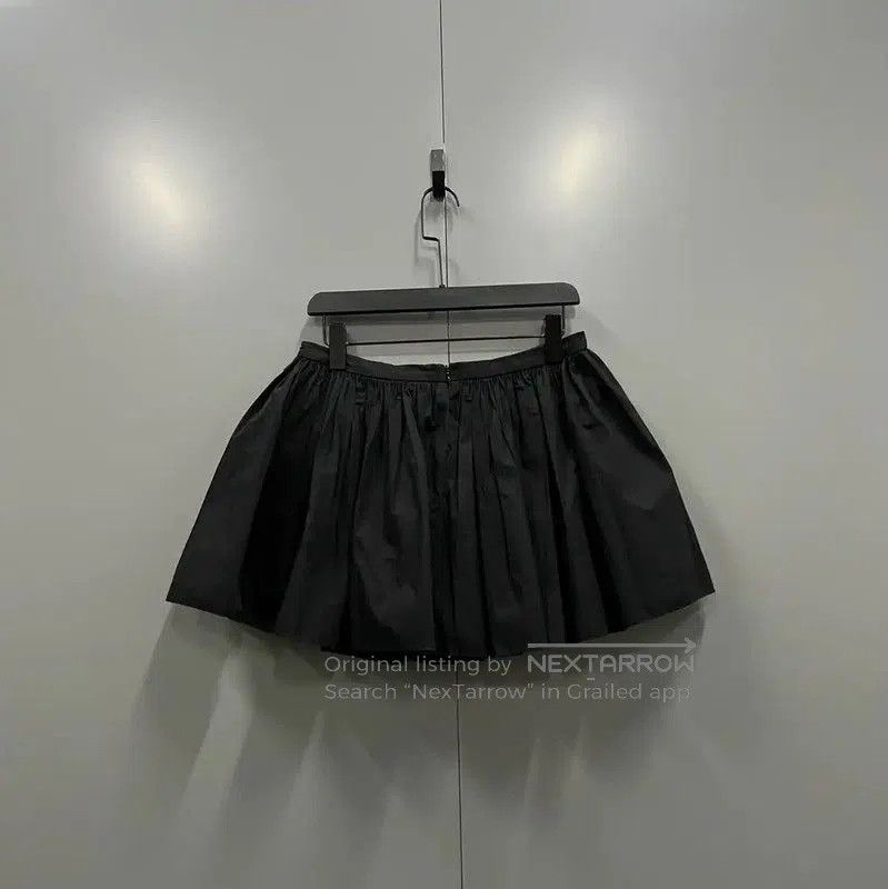 Valentino Valentino Black Cotton Summer Mini Skirt . Size 24" / US 00 / IT 34 - 2 Thumbnail