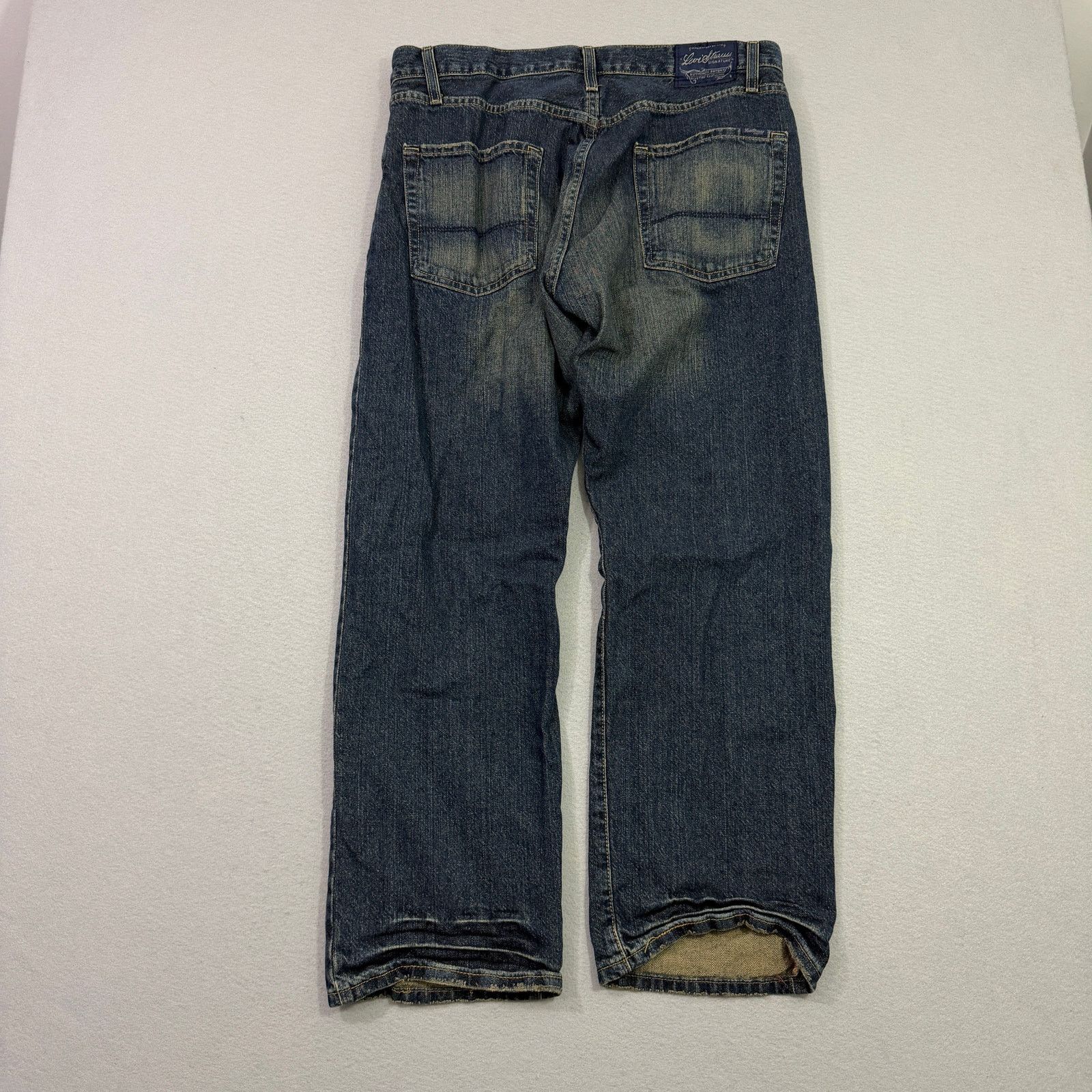 Levi's Vintage Levis Low Straight Jeans Men's 34x30 Dark Wash Faded Size US 34 / EU 50 - 6 Thumbnail