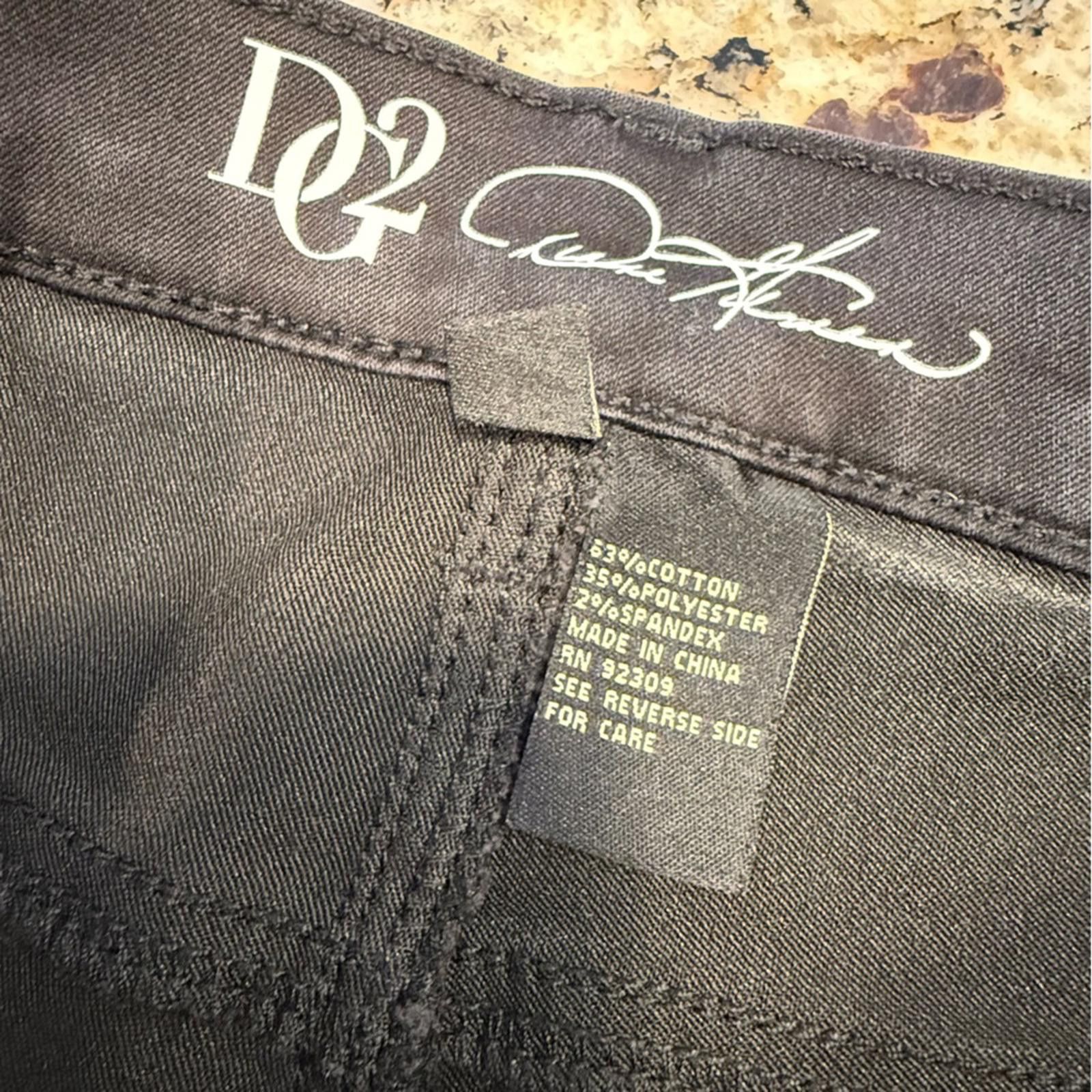 Other DG2 black denim jeans straight leg burnout wash SZ 2 Tall Size 26" / US 2 / IT 38 - 5 Thumbnail