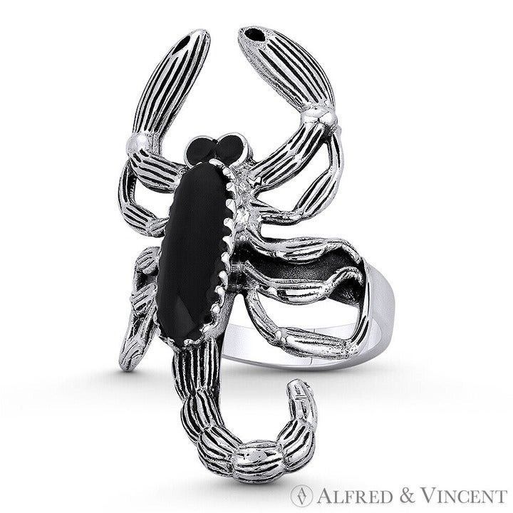 Other Scorpio Zodiac Sign Faux Onyx Statement Ring Size 7 Size ONE SIZE - 1 Preview