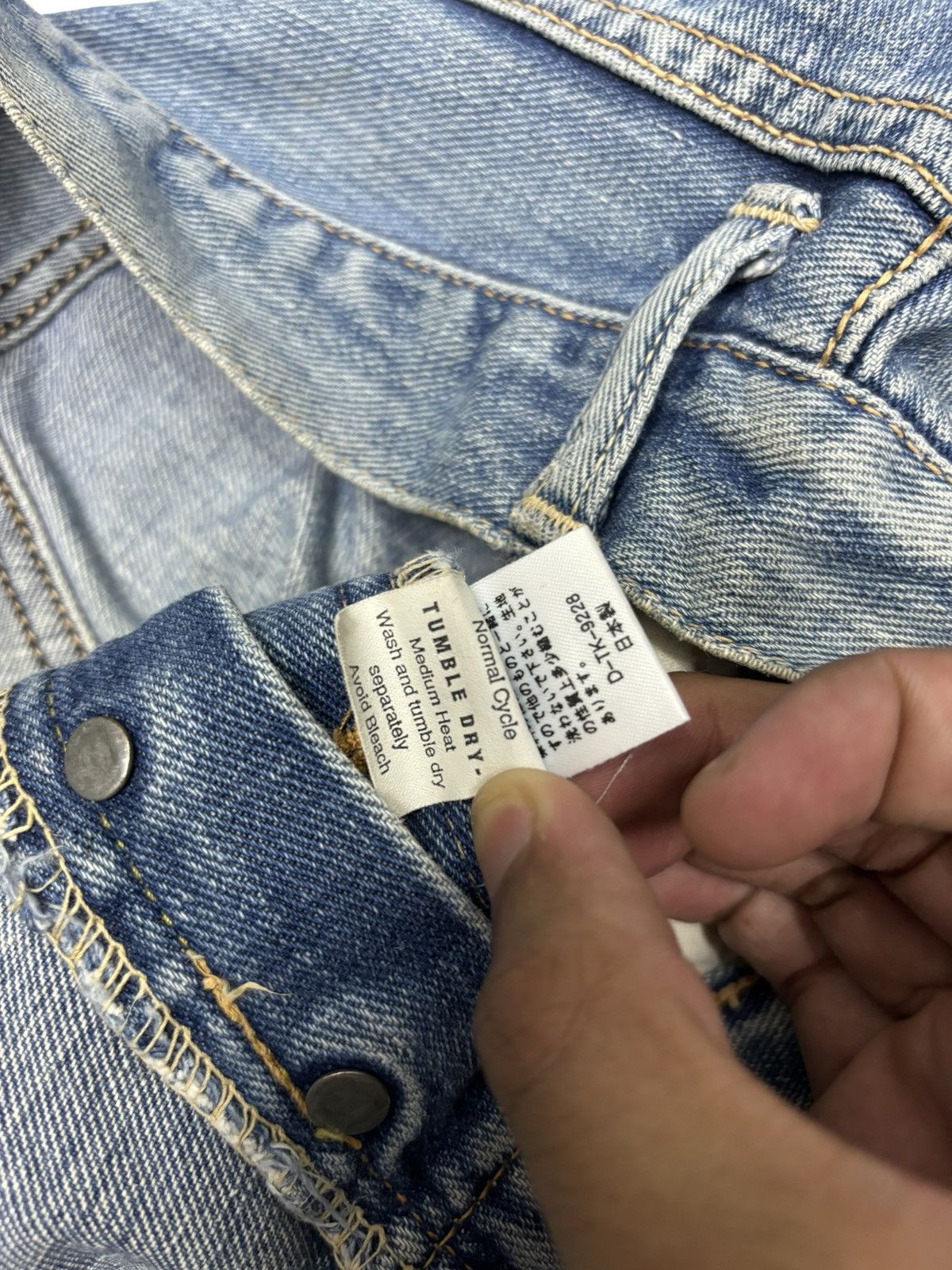 If Six Was Nine 🔥Vintage 80s Lee Riders Union Made Selvedge Jeans Size US 29 - 11 Thumbnail