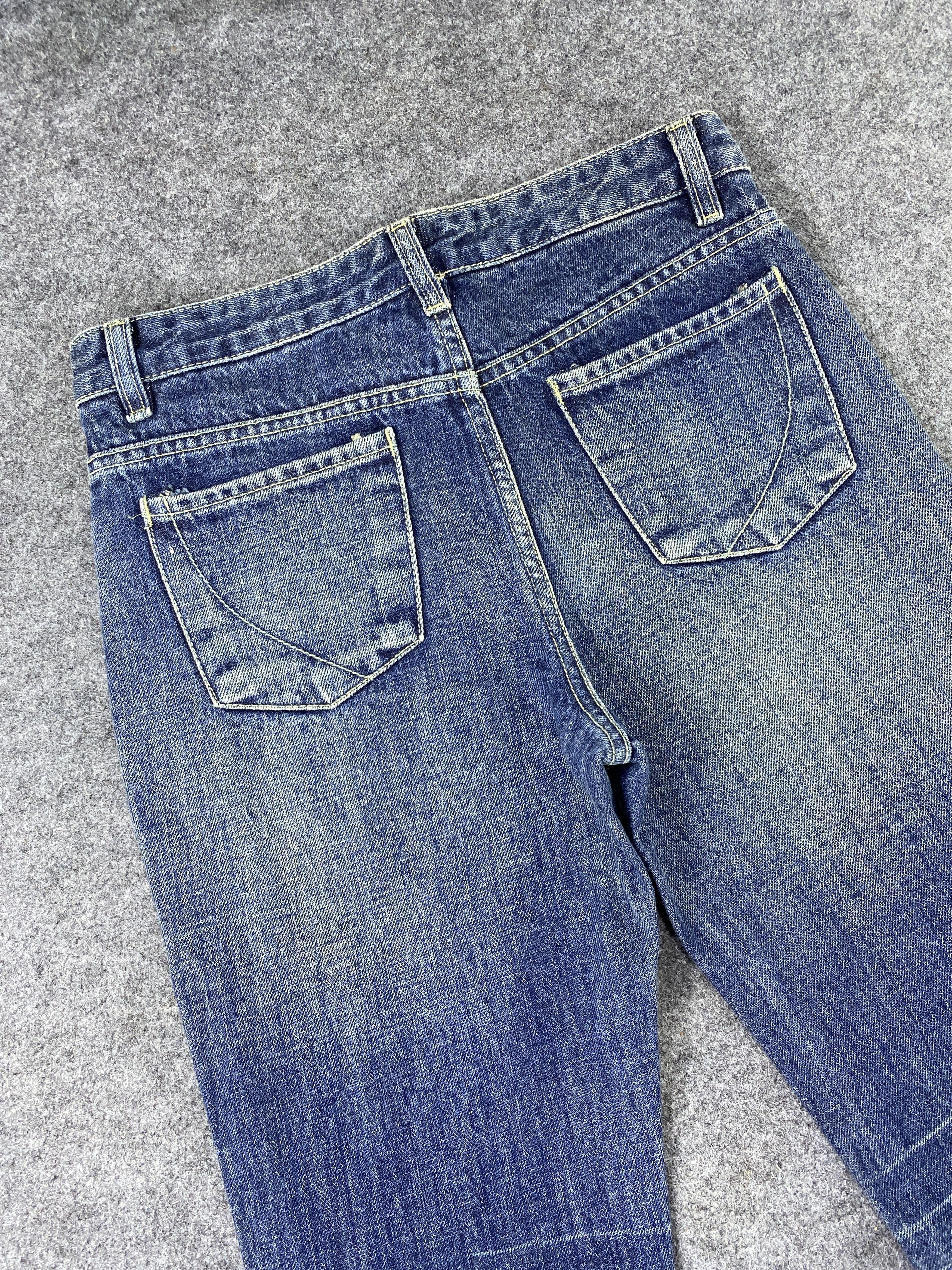 Japanese Brand Japanese Brand Blue Wash Flare Jeans - J984 Size 28" / US 6 / IT 42 - 6 Thumbnail