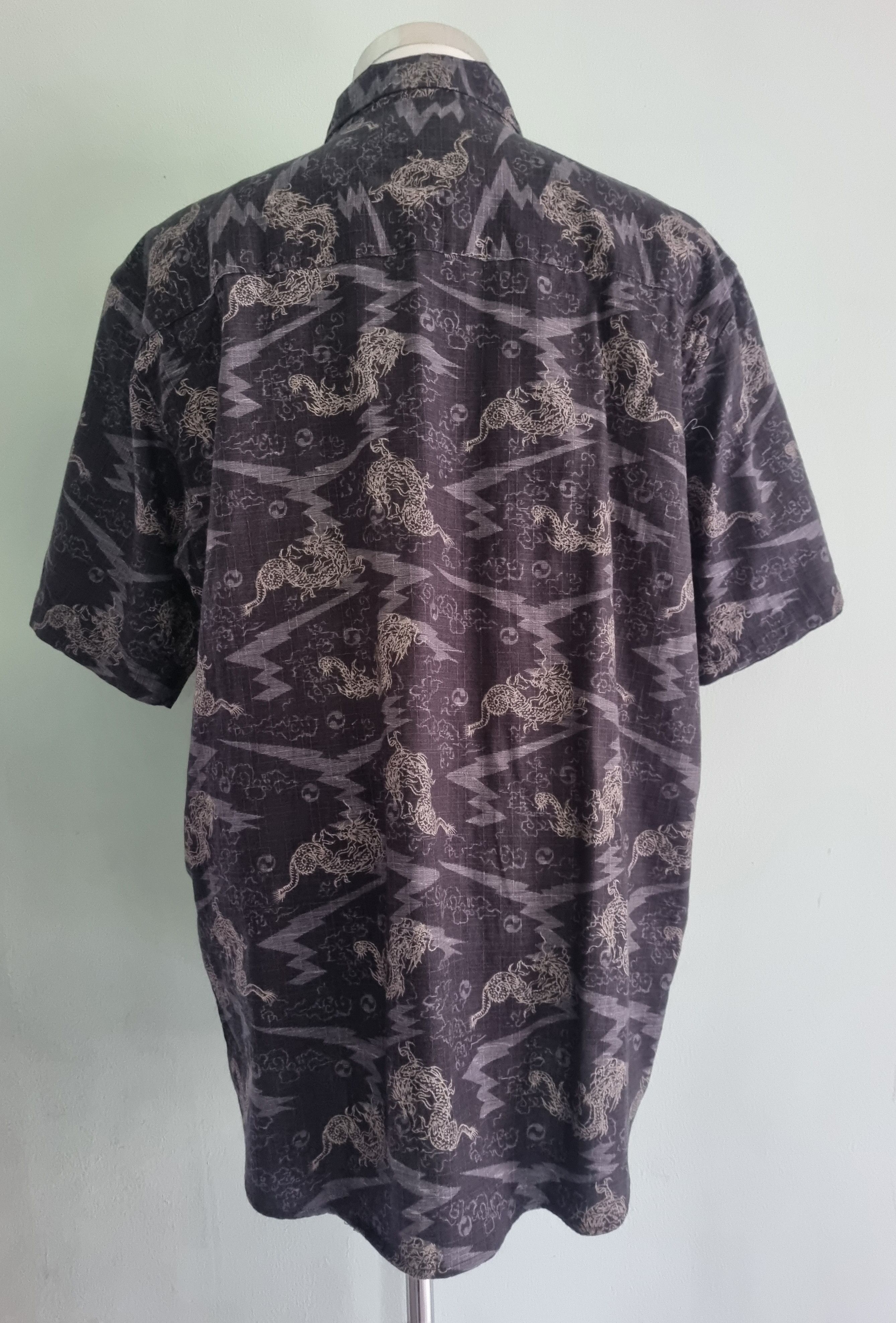 Vintage Vintage Dragon Hawaiian Shirt Size US XXL / EU 58 / 5 - 2 Thumbnail
