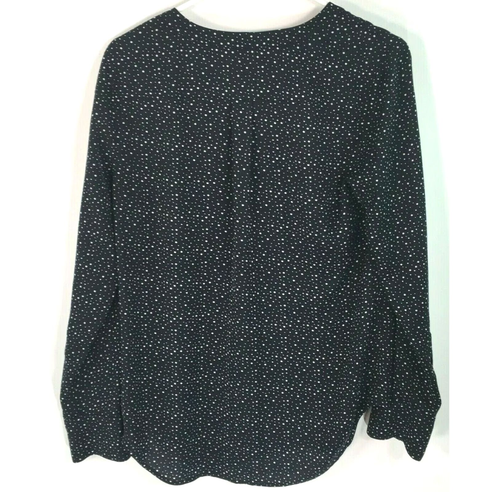 J.Crew J Crew Womens Top Size Small Black Floral Casual Blouse Tunic Long Sleeves Size S / US 4 / IT 40 - 2 Thumbnail