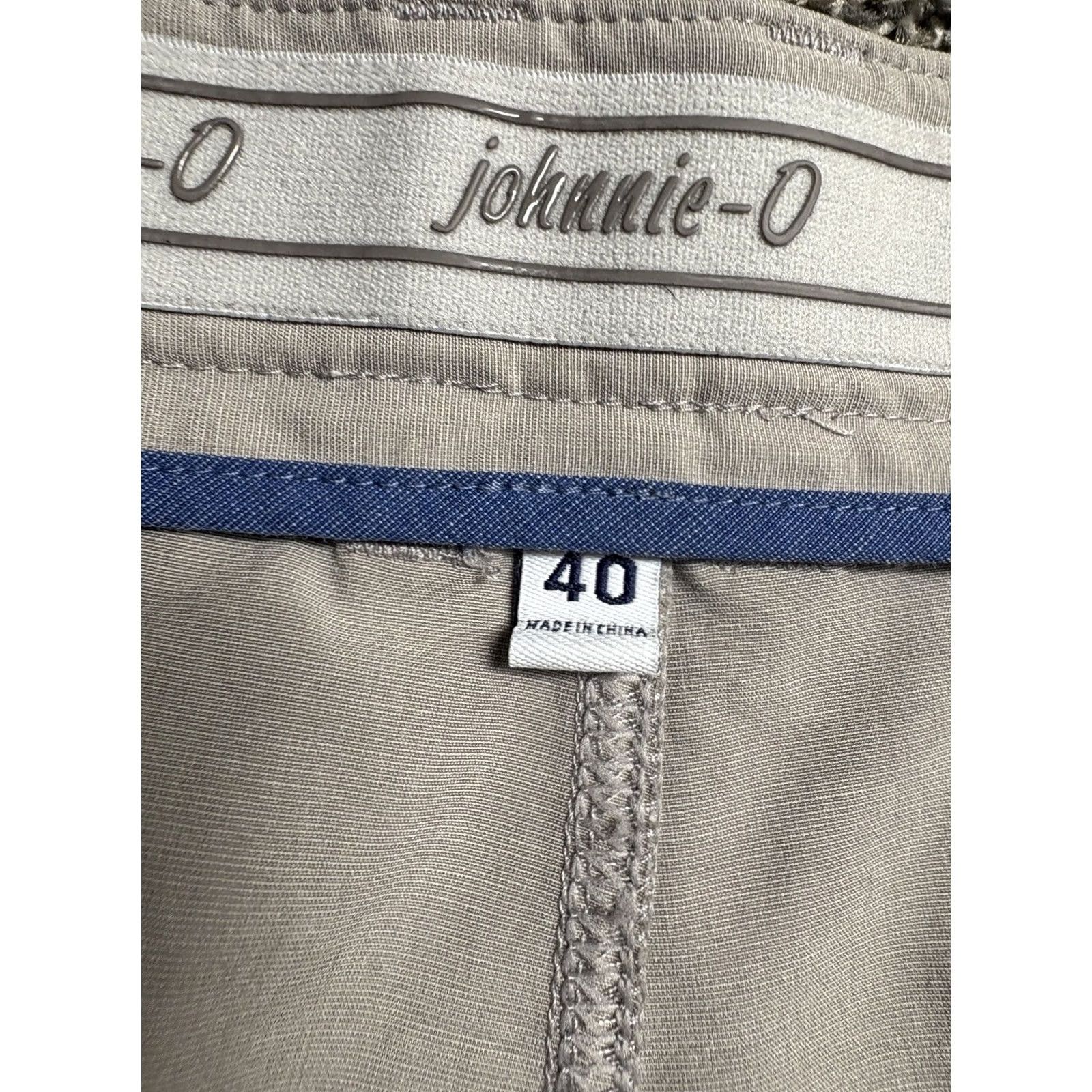 johnnie-O VINTAGE Johnnie-O Mens Calcutta Prep-Formance Shorts Mens 40 Khaki Beige Golf Summer (Move to Adults) Size US 40 / EU 56 - 5 Thumbnail