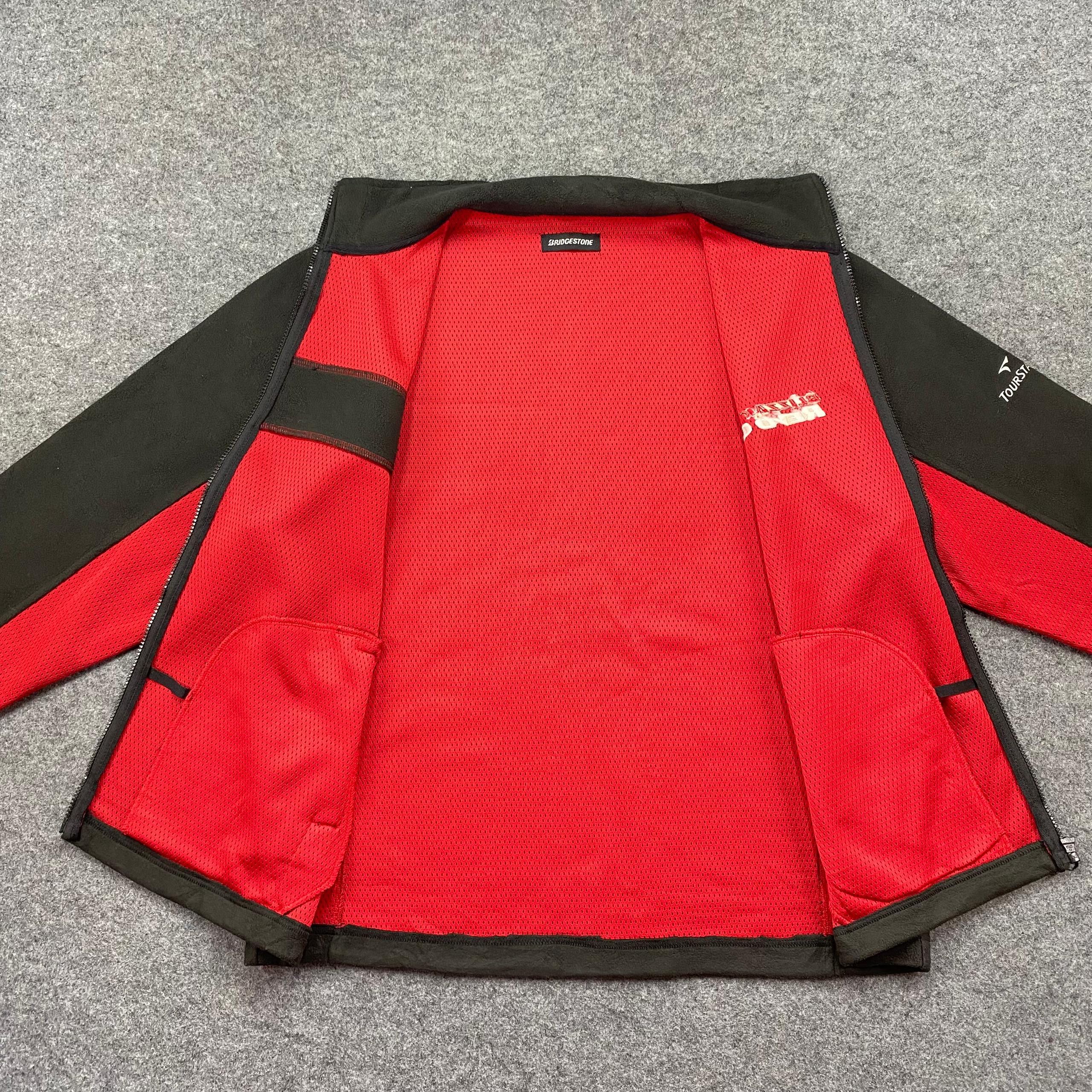 Japanese Brand Vintage Bridgestone Motorsports Fleece Jacket Size US XL / EU 56 / 4 - 8 Thumbnail