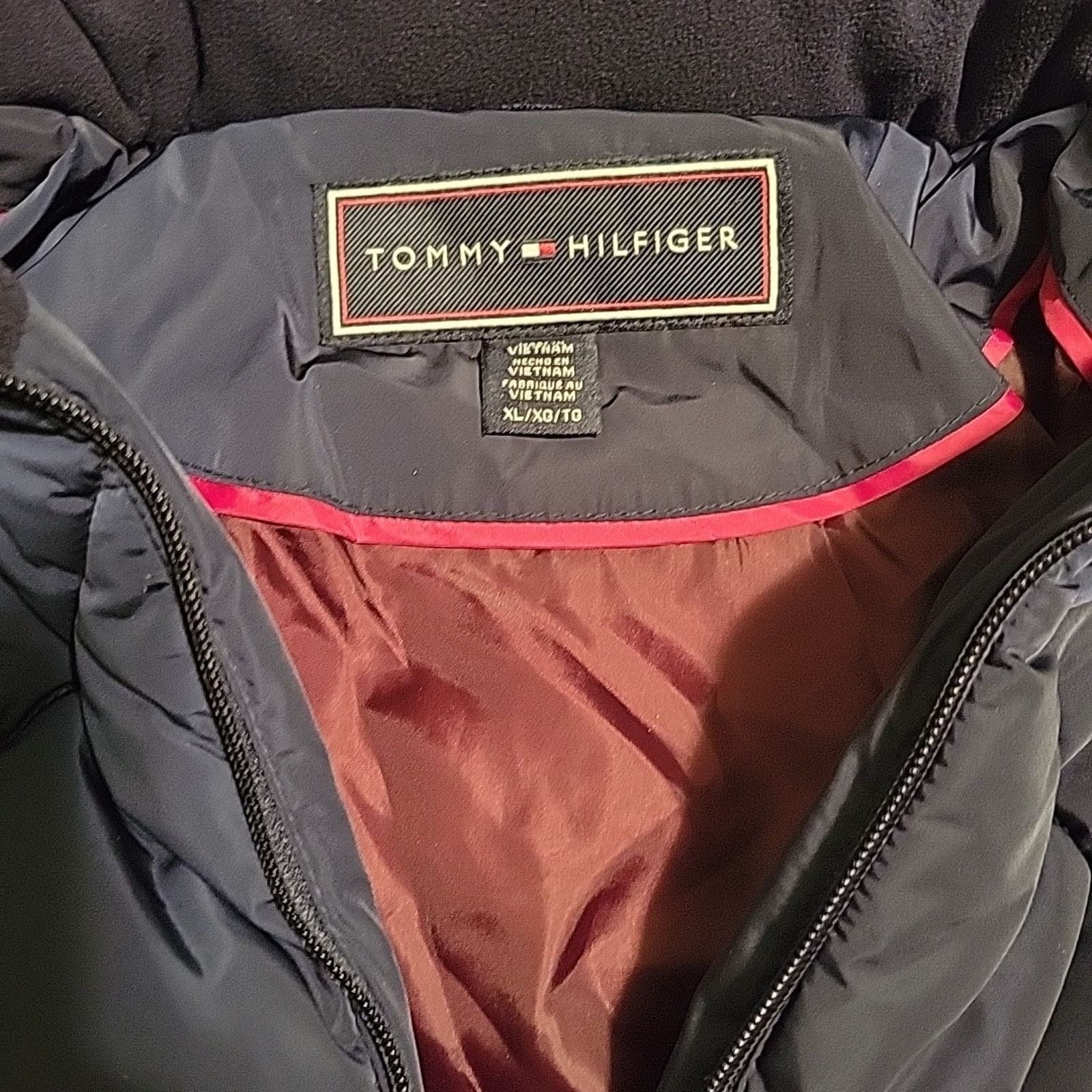 Tommy Hilfiger Tommy Hilfiger Winter Hooded Navy Blue Puffer Coat SZ XL Size XL / US 12-14 / IT 48-50 - 3 Thumbnail