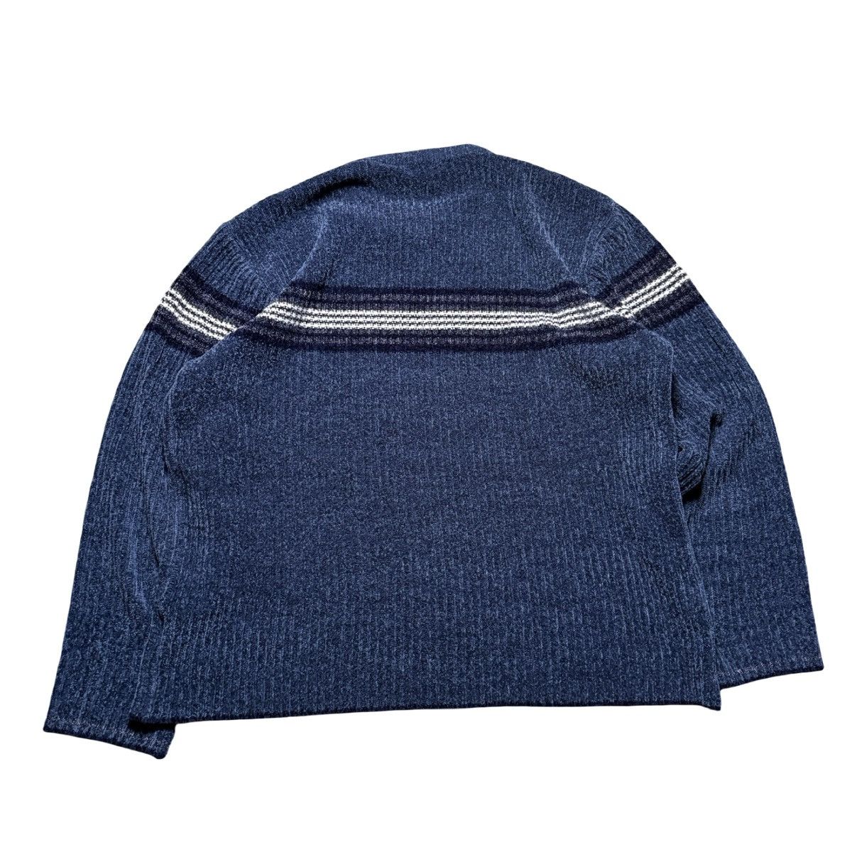 George Vintage Y2K George Striped Ribbed Fuzzy Sweatshirt Men's L Size US L / EU 52-54 / 3 - 6 Thumbnail