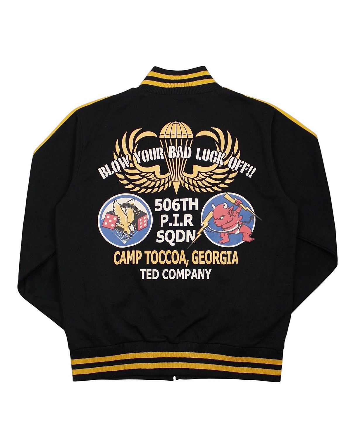 Japanese Brand TED COMPANY ZIP-UP JACKET BLOW YOUR BAD LUCK OFF BACK PRINT Size US L / EU 52-54 / 3 - 2 Thumbnail
