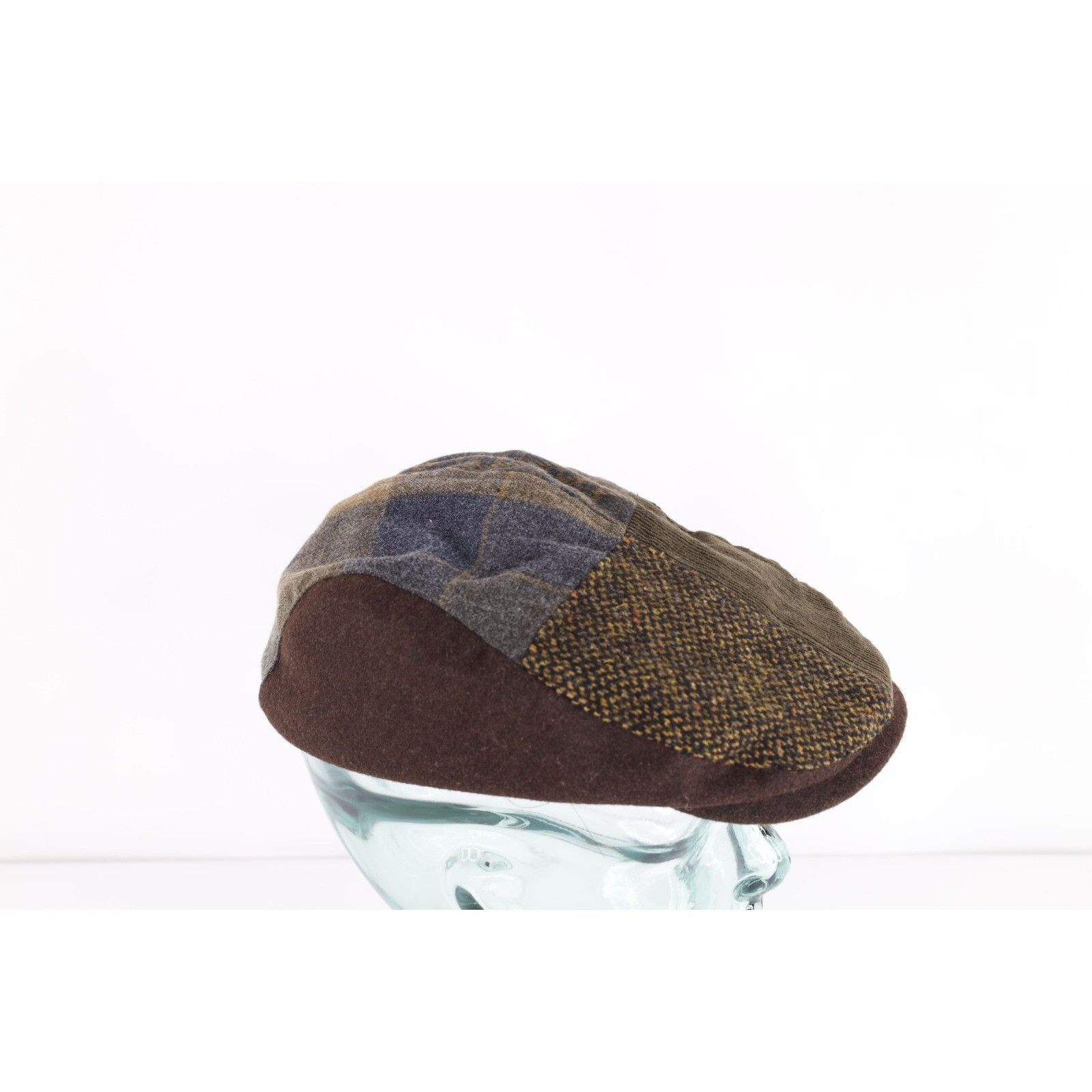 Vintage Vintage 90s Y2K Wool Blend Patchwork Newsboy Cabbie Hat Size ONE SIZE - 3 Thumbnail