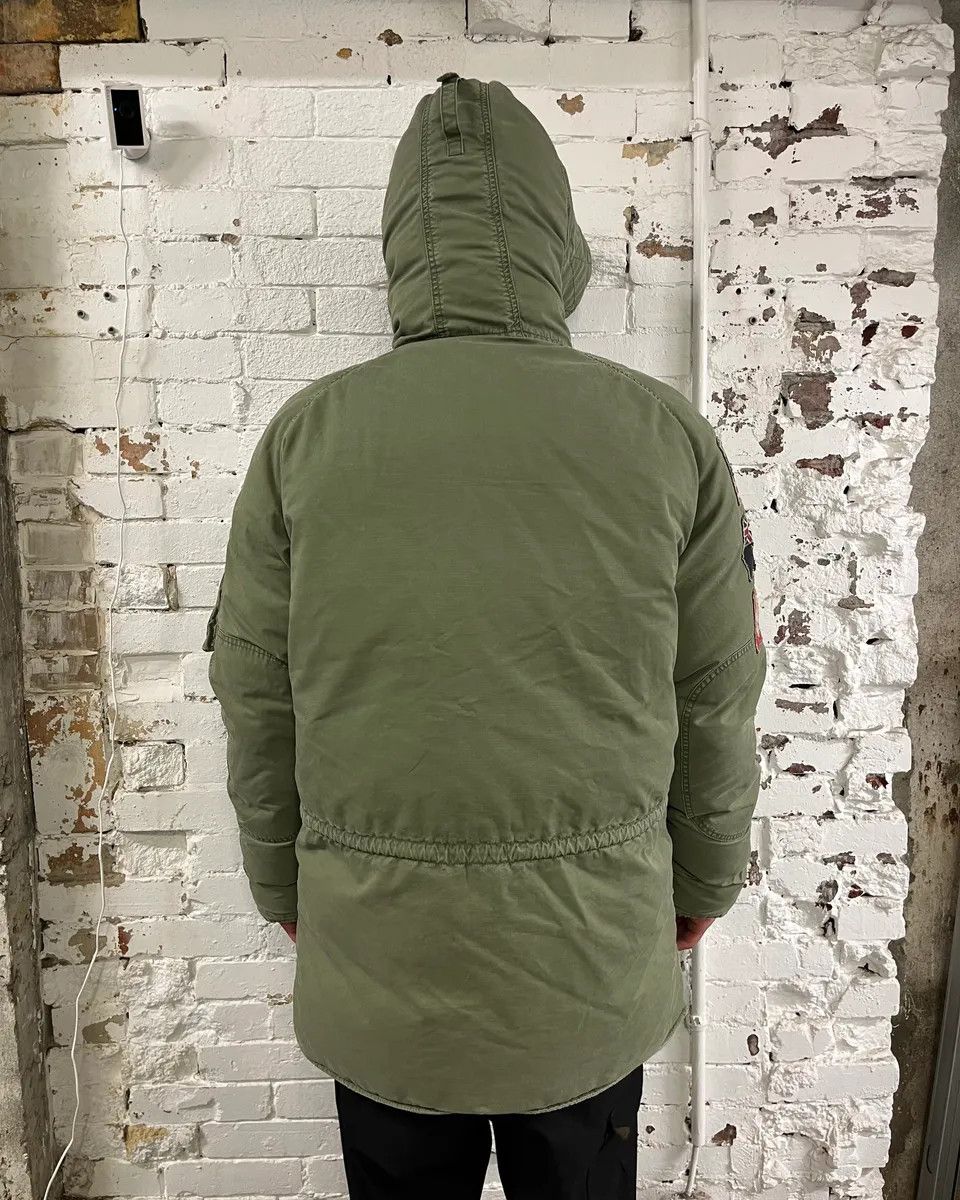 Polo Ralph Lauren AW2012 Ralph Lauren Khaki Green Flags Long Cargo Parka Coat Size US L / EU 52-54 / 3 - 5 Thumbnail