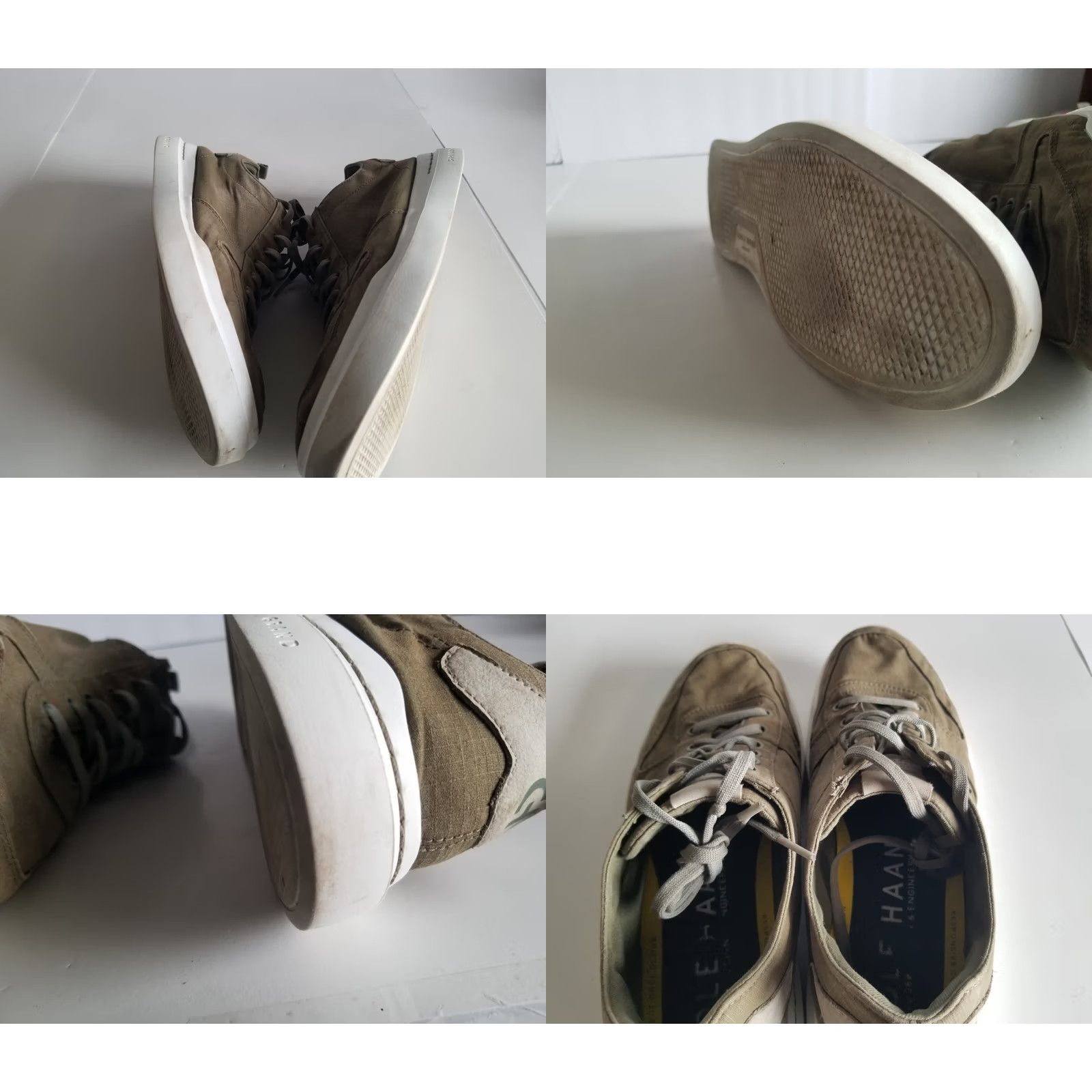 Cole Haan Cole Haan Mens Sneaker Green Olive White Size 11 GrandPro Rally Canvas Court Size US 11 / EU 44 - 8 Thumbnail