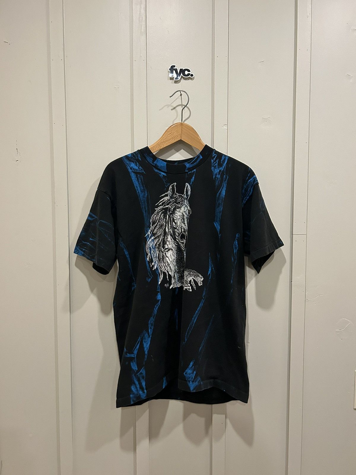 Vintage Vintage 1980s Horse Shirt Size US L / EU 52-54 / 3 - 1 Thumbnail
