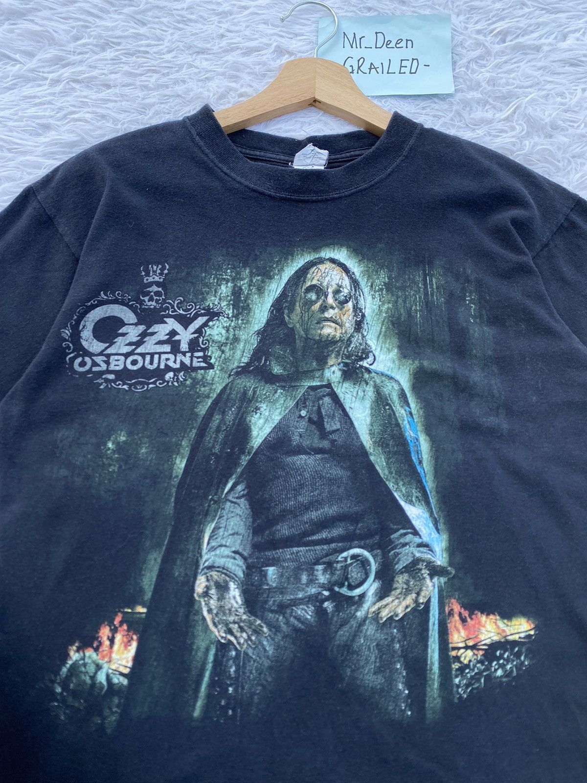 Band Tees Rare Vintage Ozzy Osbourne “Black Rain” Tshirt Size US M / EU 48-50 / 2 - 14 Thumbnail