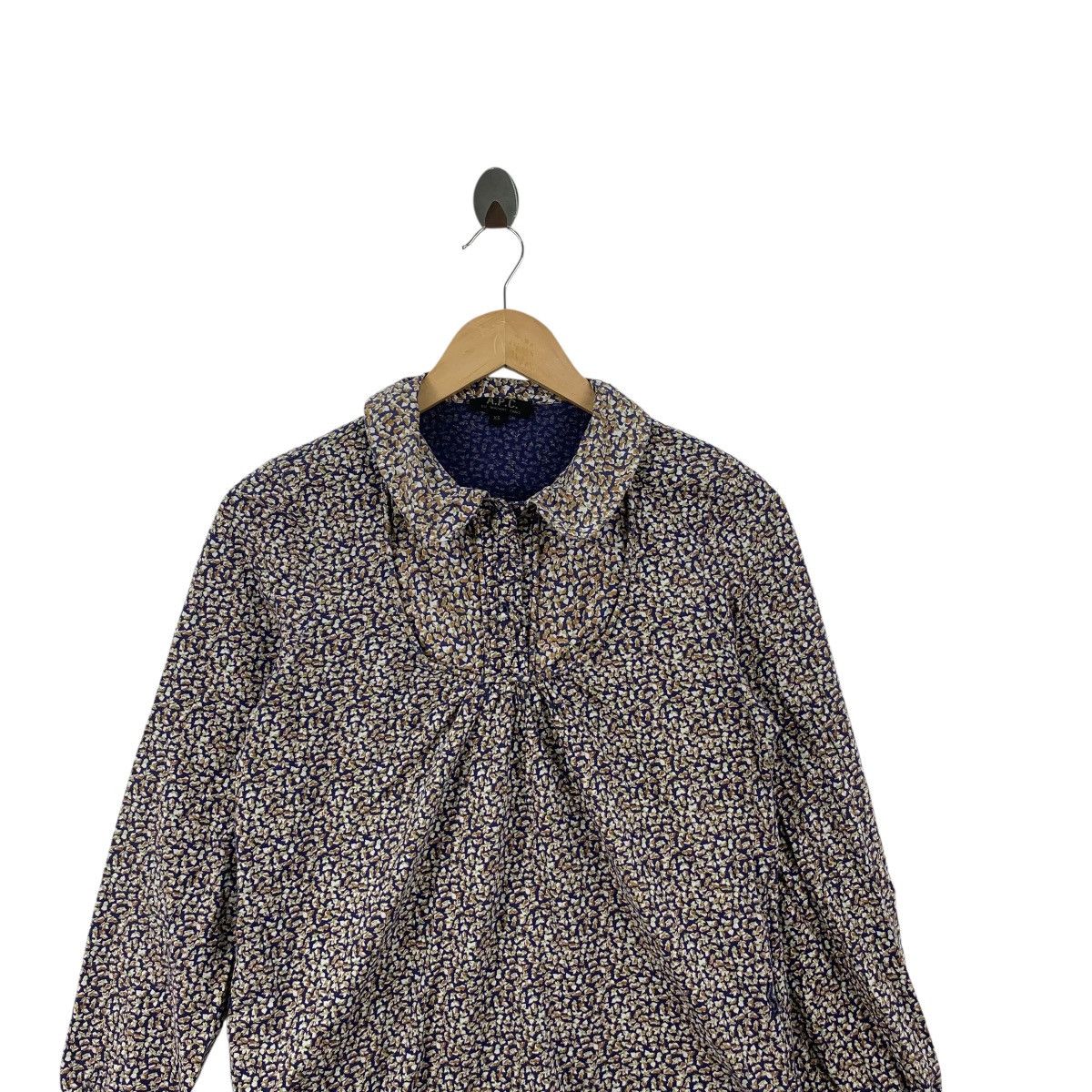 A.P.C. A.P.C. Rue Madame Paris Floral Print Collared Long Sleeve Size XS / US 0-2 / IT 36-38 - 2 Thumbnail