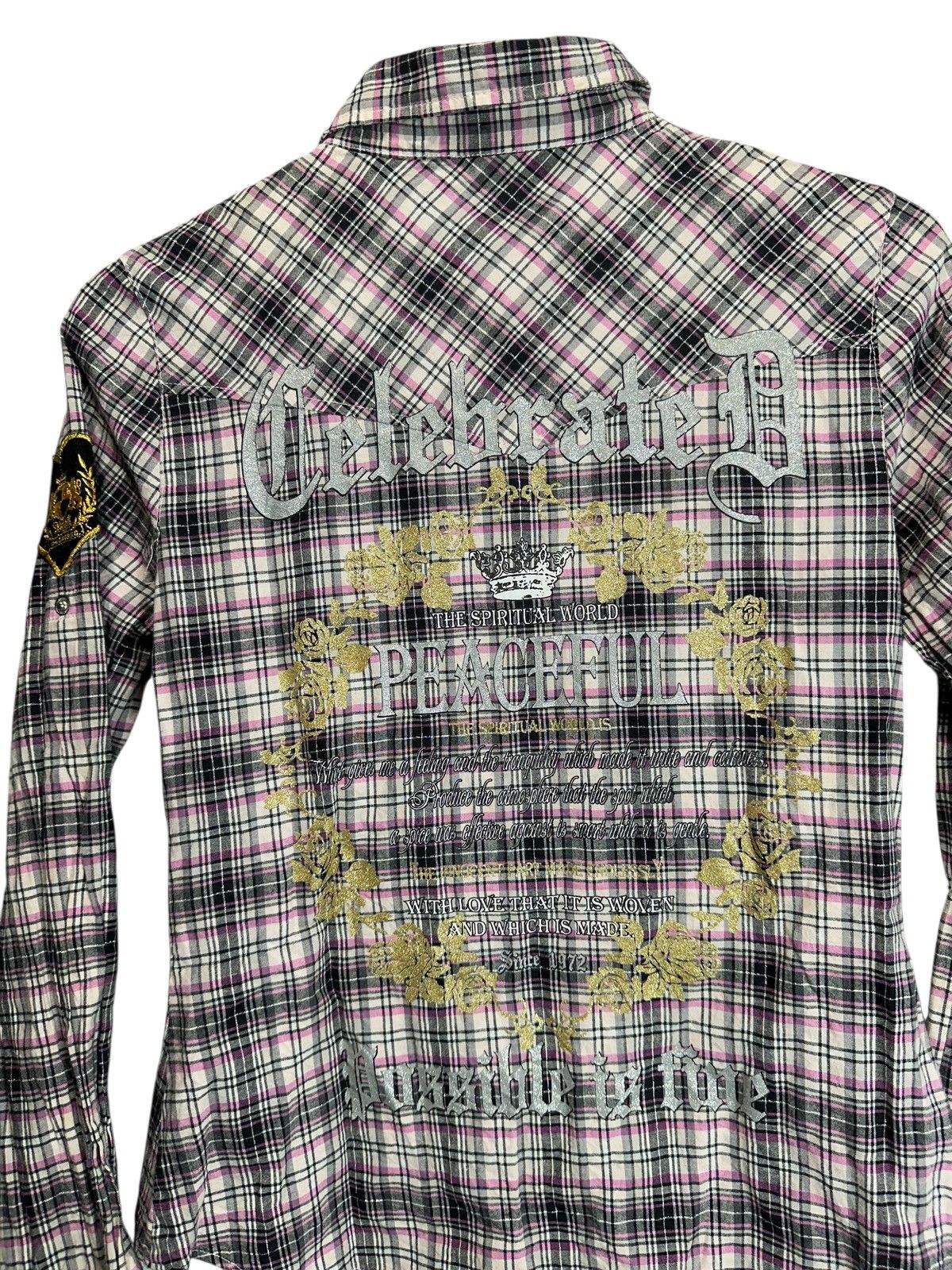 Hysteric Glamour PEACEFUL REREK POEM WESTERN SHIRT BUTTON HYSTERIC LGB STYLE Size S / US 4 / IT 40 - 3 Thumbnail