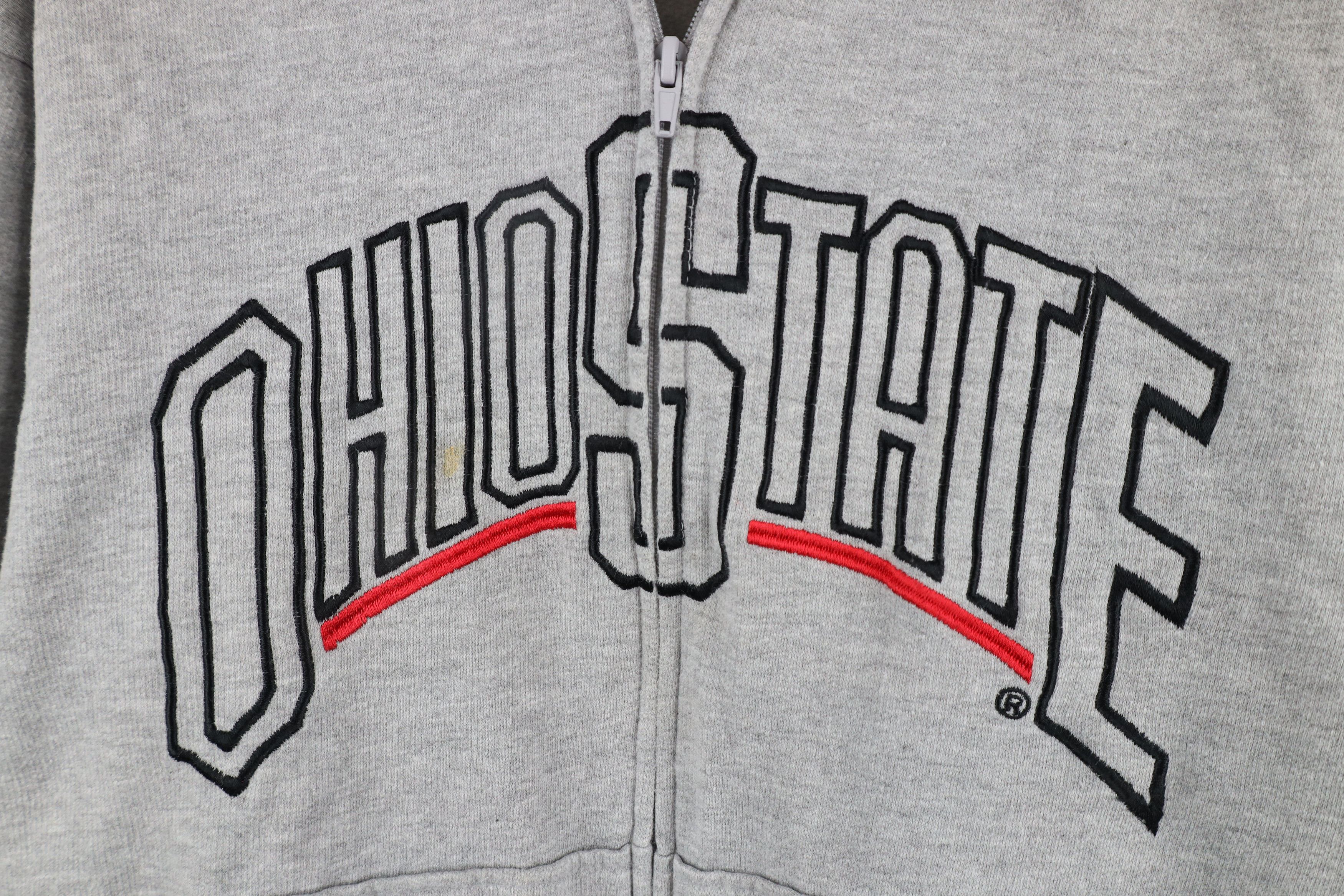 Vintage Vintage 90s Letter Ohio State University Full Zip Hoodie Size US M / EU 48-50 / 2 - 4 Thumbnail
